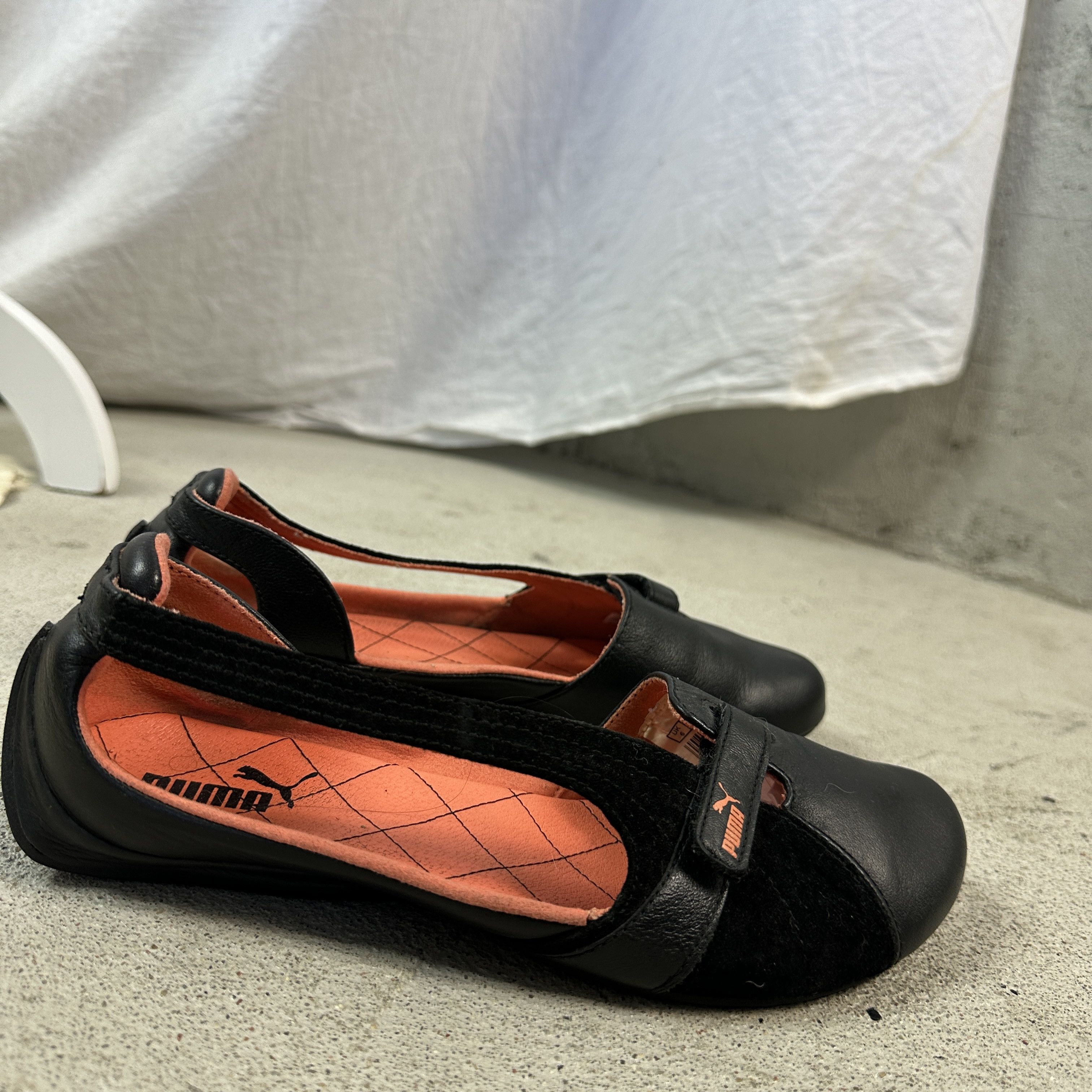 Puma × Vintage Vintage Y2K Avant Garde Puma 00s Leather Ballerina Shoes Size US 9 / IT 39 - 3 Thumbnail