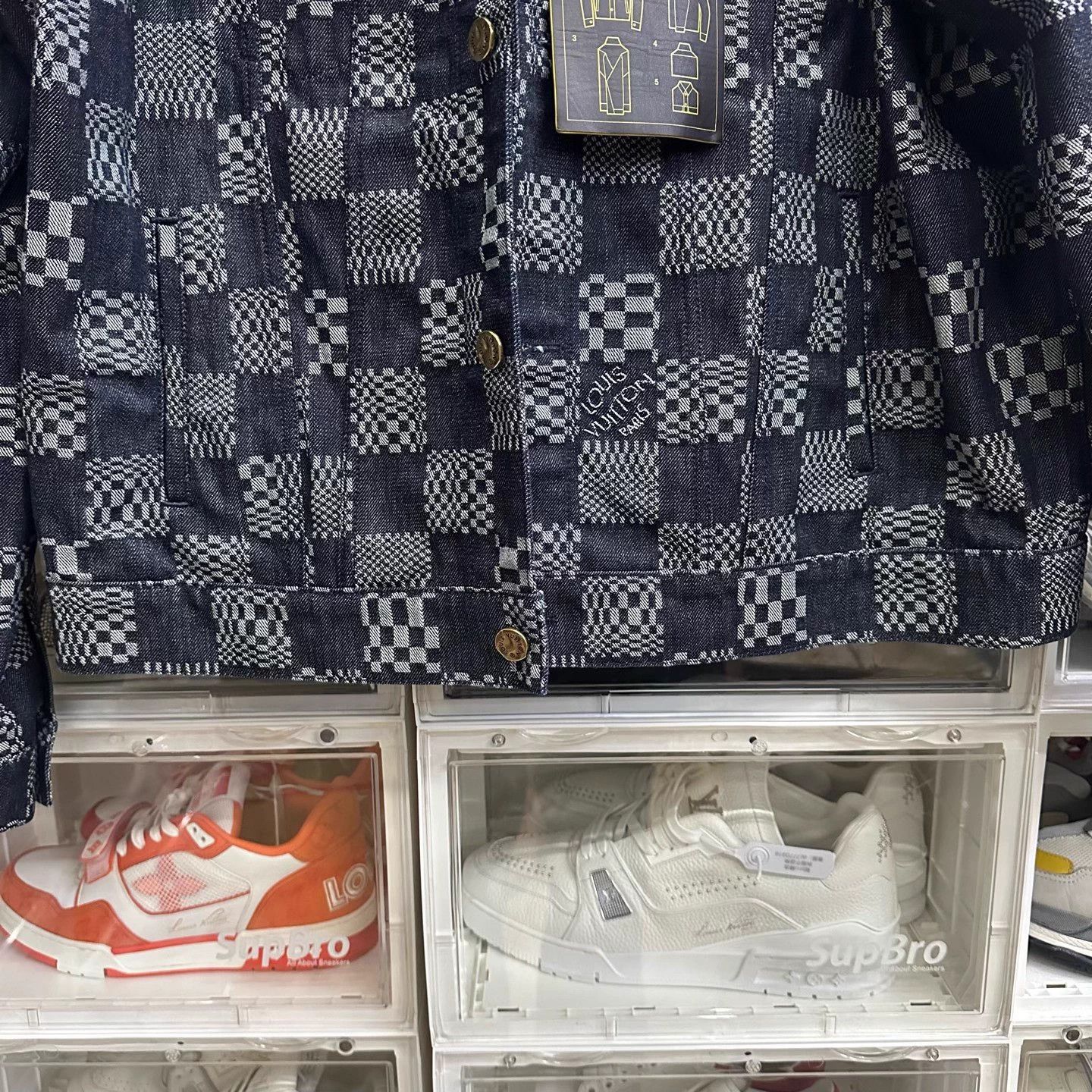 Louis Vuitton Checkered Single-Breasted Casual Long-Sleeve Denim Jacket Size US XXL / EU 58 / 5 - 5 Thumbnail