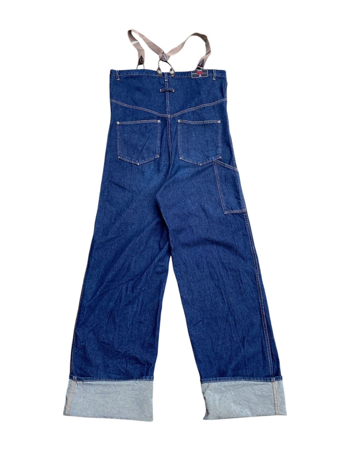 Gaultier Homme Objet S/S 1993 Jean Paul Gaultier High Rise Jumpsuit Denim Size US 34 / EU 50 - 2 Thumbnail
