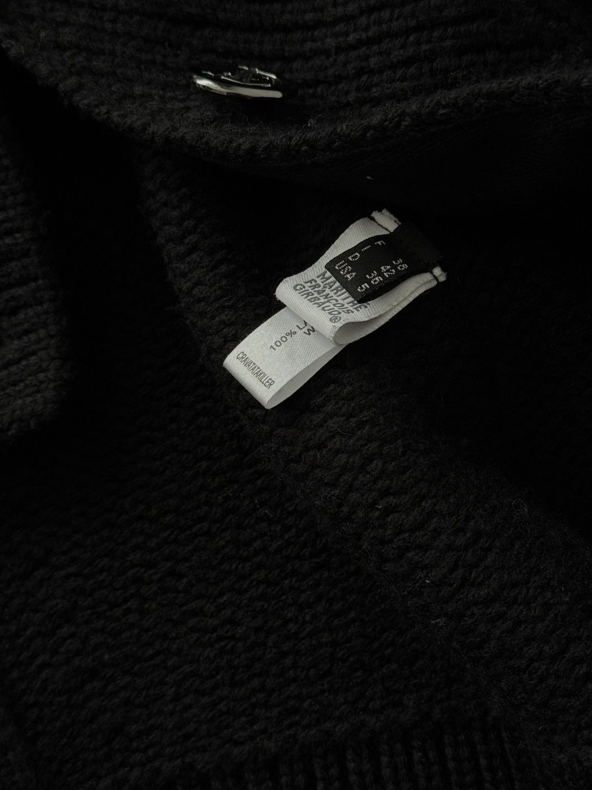 Marithe + Francois Girbaud Women's Marithe Francois Girbaud Black Wool Knit Sweater Size M / US 6-8 / IT 42-44 - 5 Thumbnail