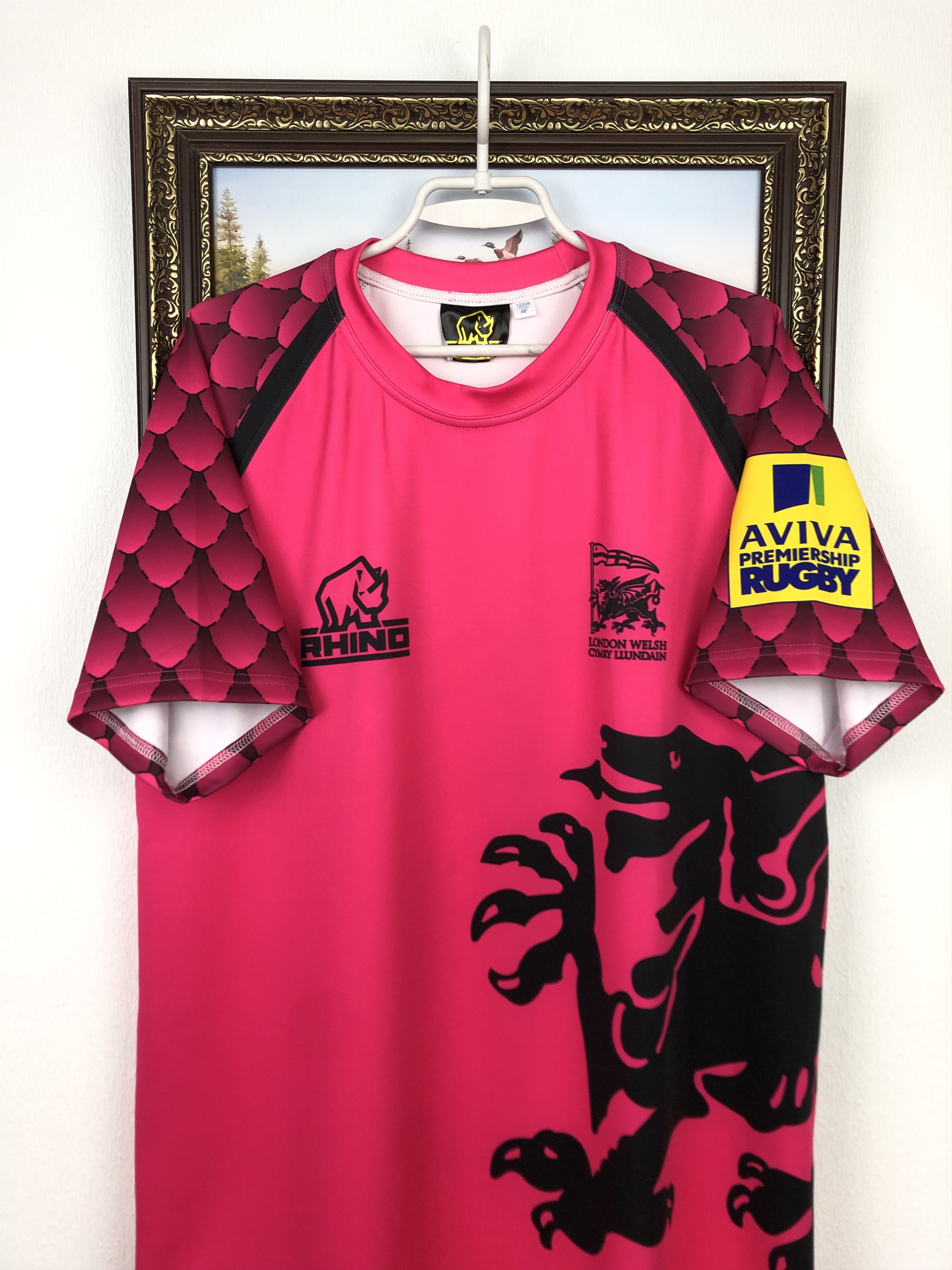 Other Rare London Welsh Rugby Union Shirt Rhino Jersey Trikot Size US L / EU 52-54 / 3 - 2 Thumbnail
