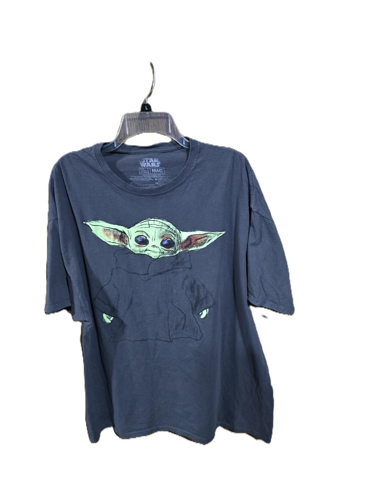Star Wars Star Wars Baby Yoda Graphic T-Shirt Smokey Gray Size 2Xa Size US XXL / EU 58 / 5 - 2 Thumbnail