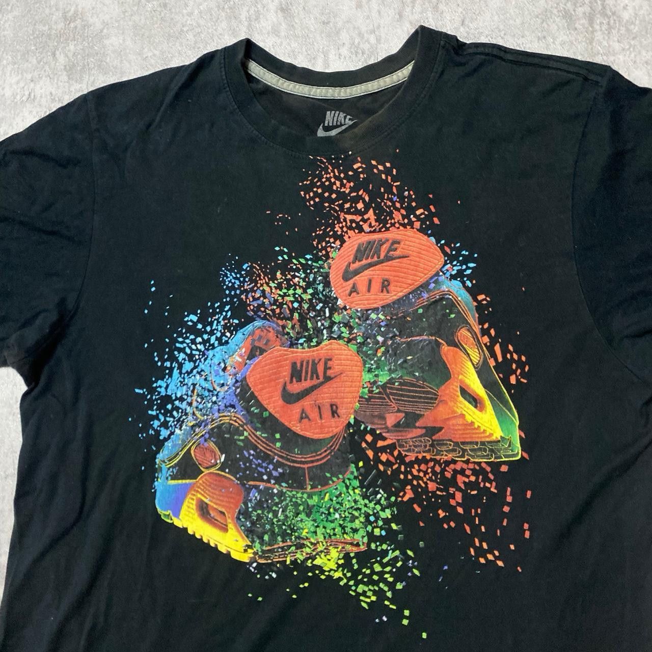 Nike Nike black and multi-coloured sportswear tee nike Size US L / EU 52-54 / 3 - 3 Thumbnail
