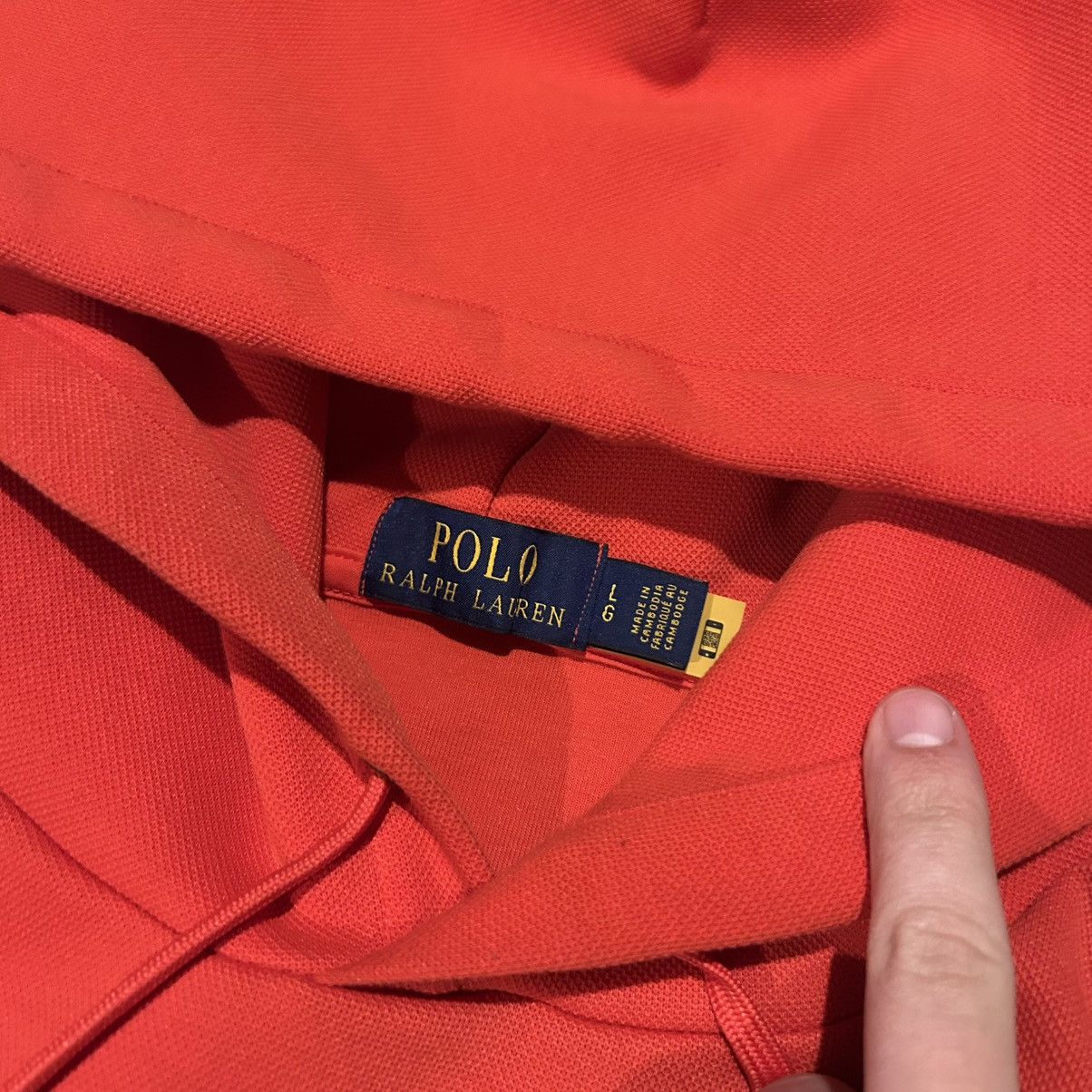 Polo Ralph Lauren × Vintage Vintage Polo Ralph Lauren 1967 Athl Dept Hoodie Rare Red Size US L / EU 52-54 / 3 - 6 Thumbnail