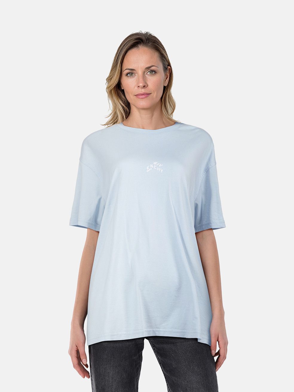 Givenchy Blue Logo Embroidered T-Shirt Size XL / US 12-14 / IT 48-50 - 1 Thumbnail