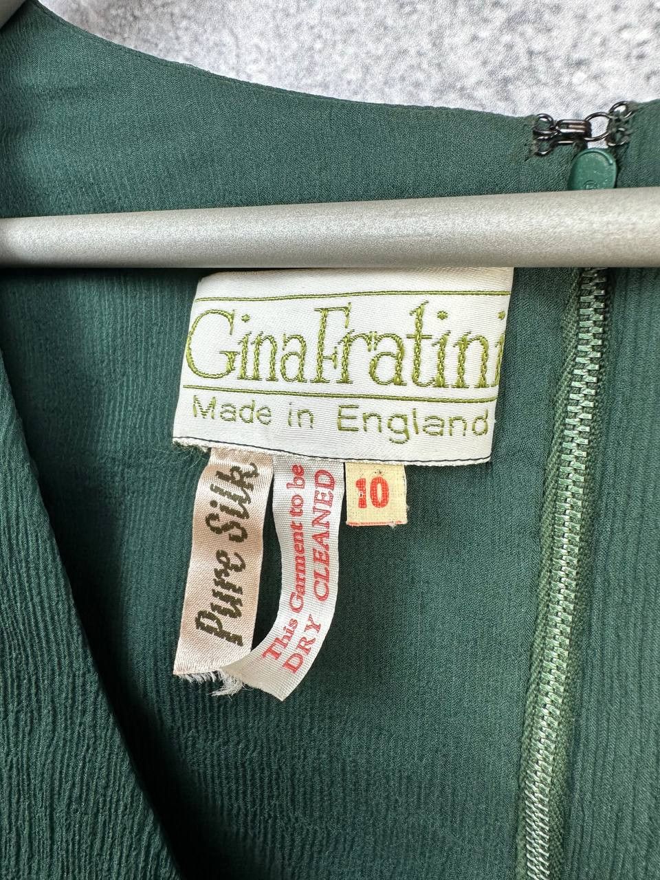 Vintage Gina Fratini Vintage 1970s Pure Silk Chiffon Draped Dress Size M / US 6-8 / IT 42-44 - 11 Thumbnail