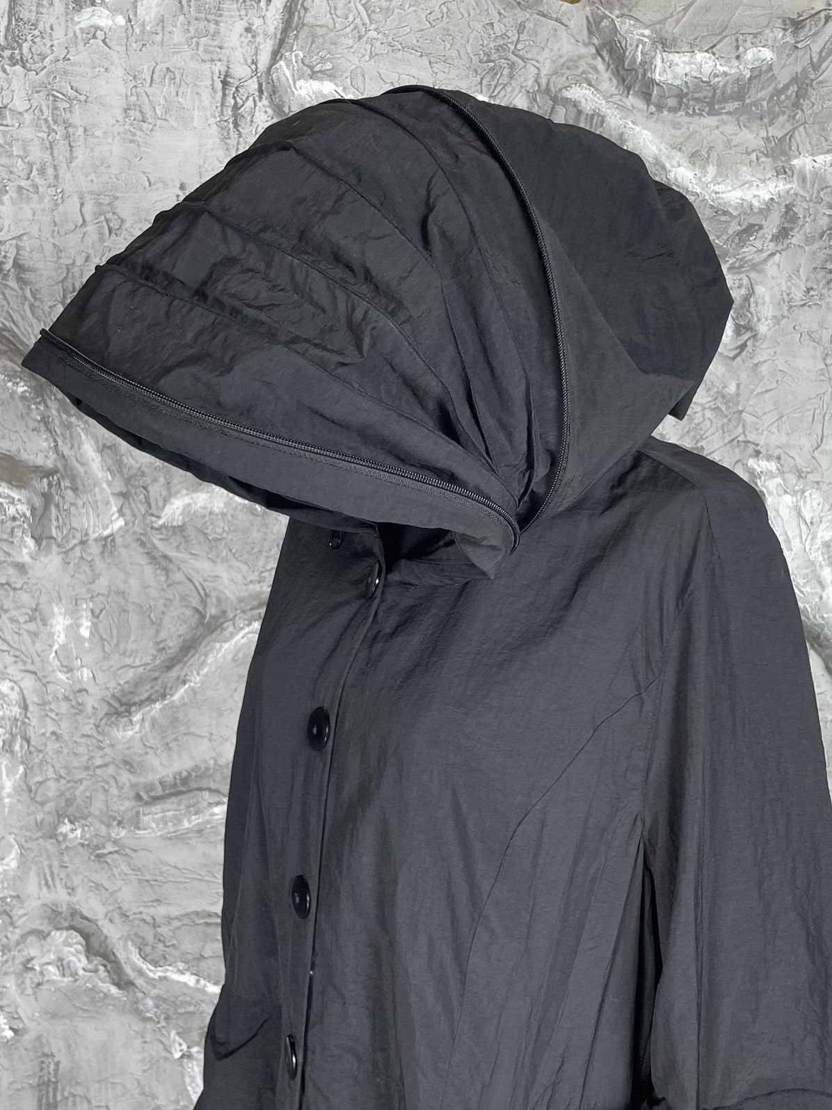 Japanese Brand × Junya Watanabe × Le Grande Bleu (L.G.B.) Vintage Nylon Coat Huge Hood Yohji Issey Miyake Archive Vibe Size US M / EU 48-50 / 2 - 10 Thumbnail