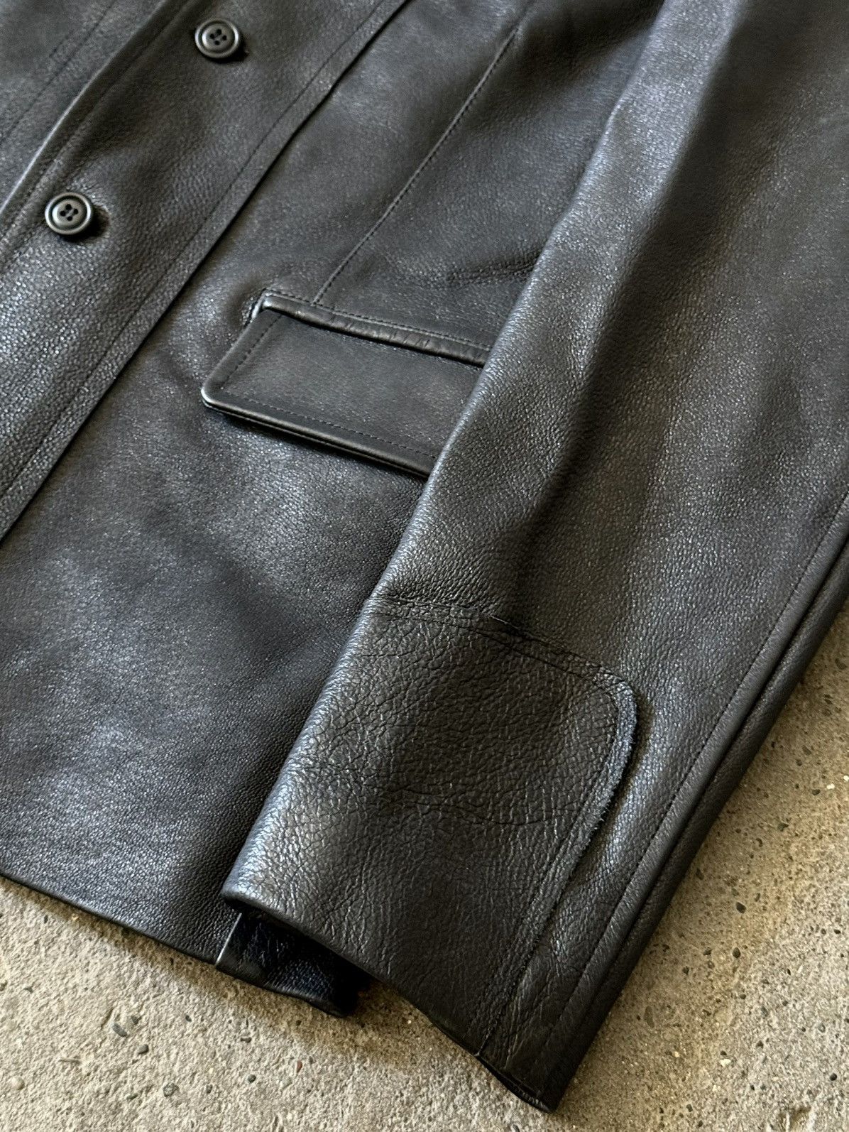 Comme des Garcons Comme Des Garcons Homme - 2007 - Pig Skin Leather Blazer Size US L / EU 52-54 / 3 - 2 Thumbnail