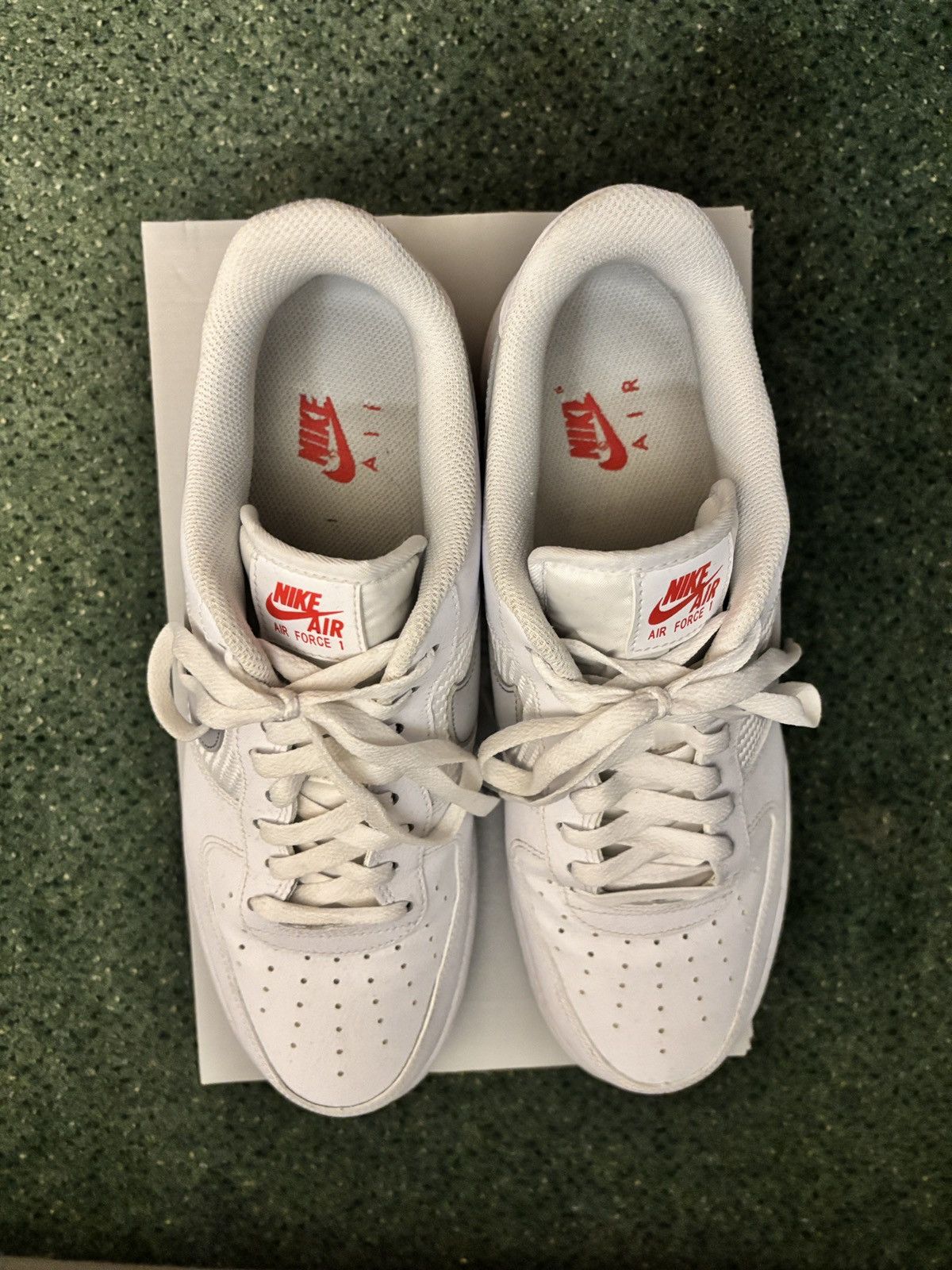 Nike Air Force 1 ‘07 ‘Double Swoosh - White Picante’ Size US 12 / EU 45 - 5 Thumbnail