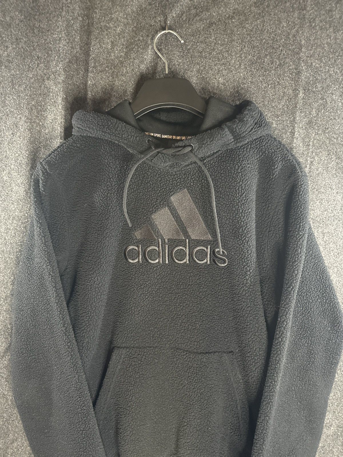 Adidas Adidas Sherpa Fleece Hoodie Black Size US L / EU 52-54 / 3 - 2 Thumbnail