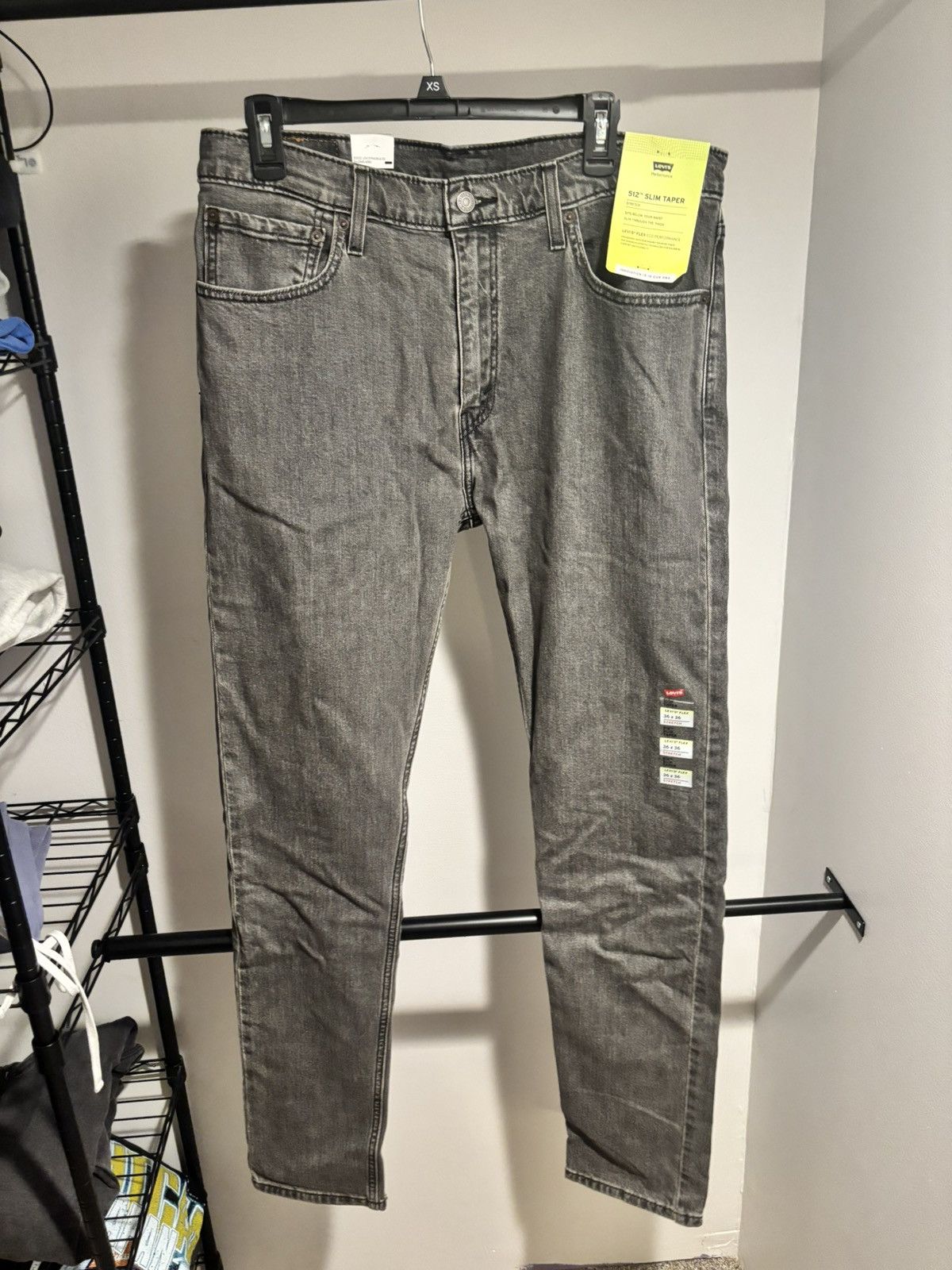 Levi's Dark Grey Levi 512 Jeans Size 36x36 Size US 36 / EU 52 - 3 Thumbnail