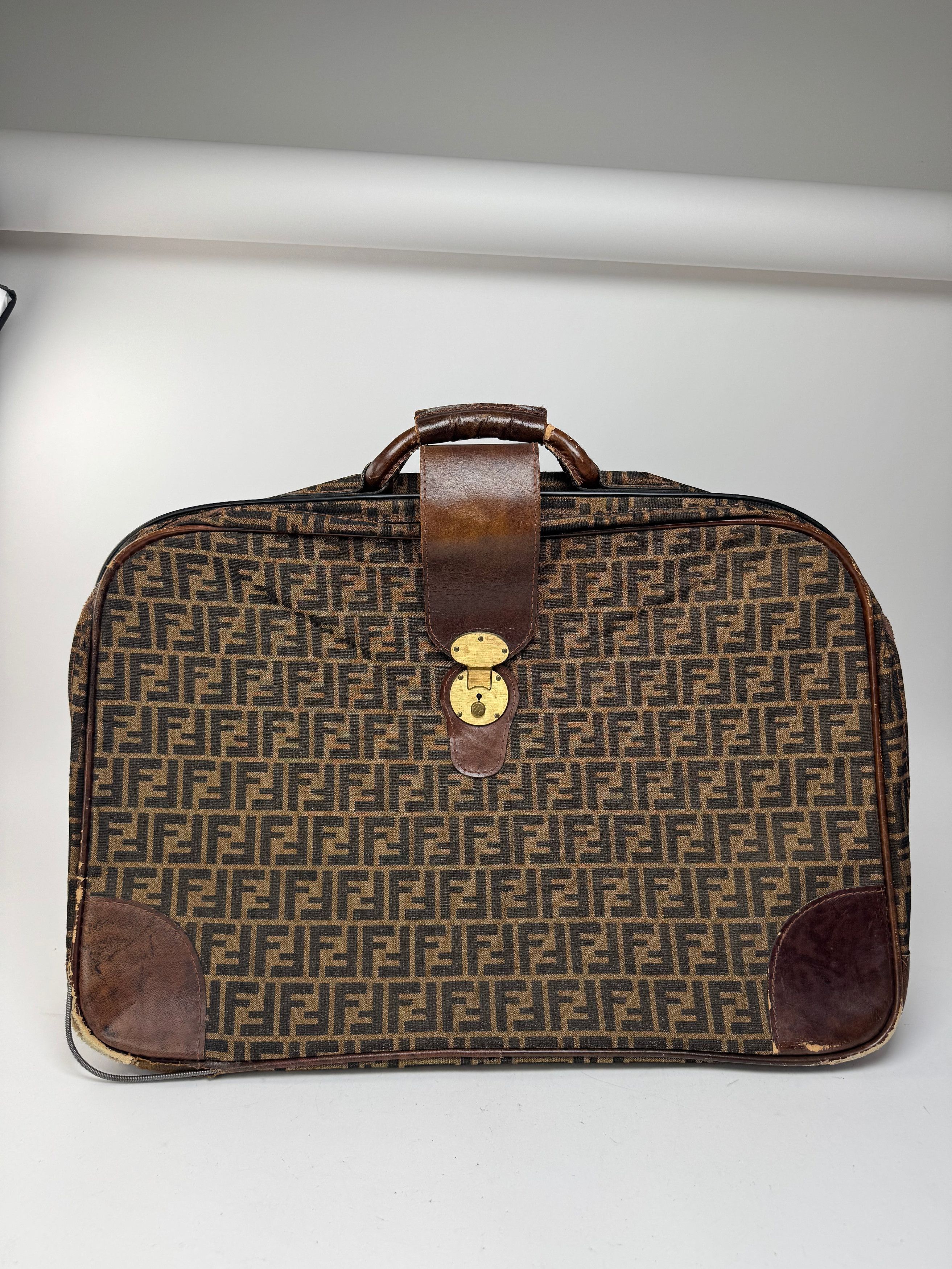 Fendi Vintage FF monogram Suitcase brown Size ONE SIZE - 1 Thumbnail