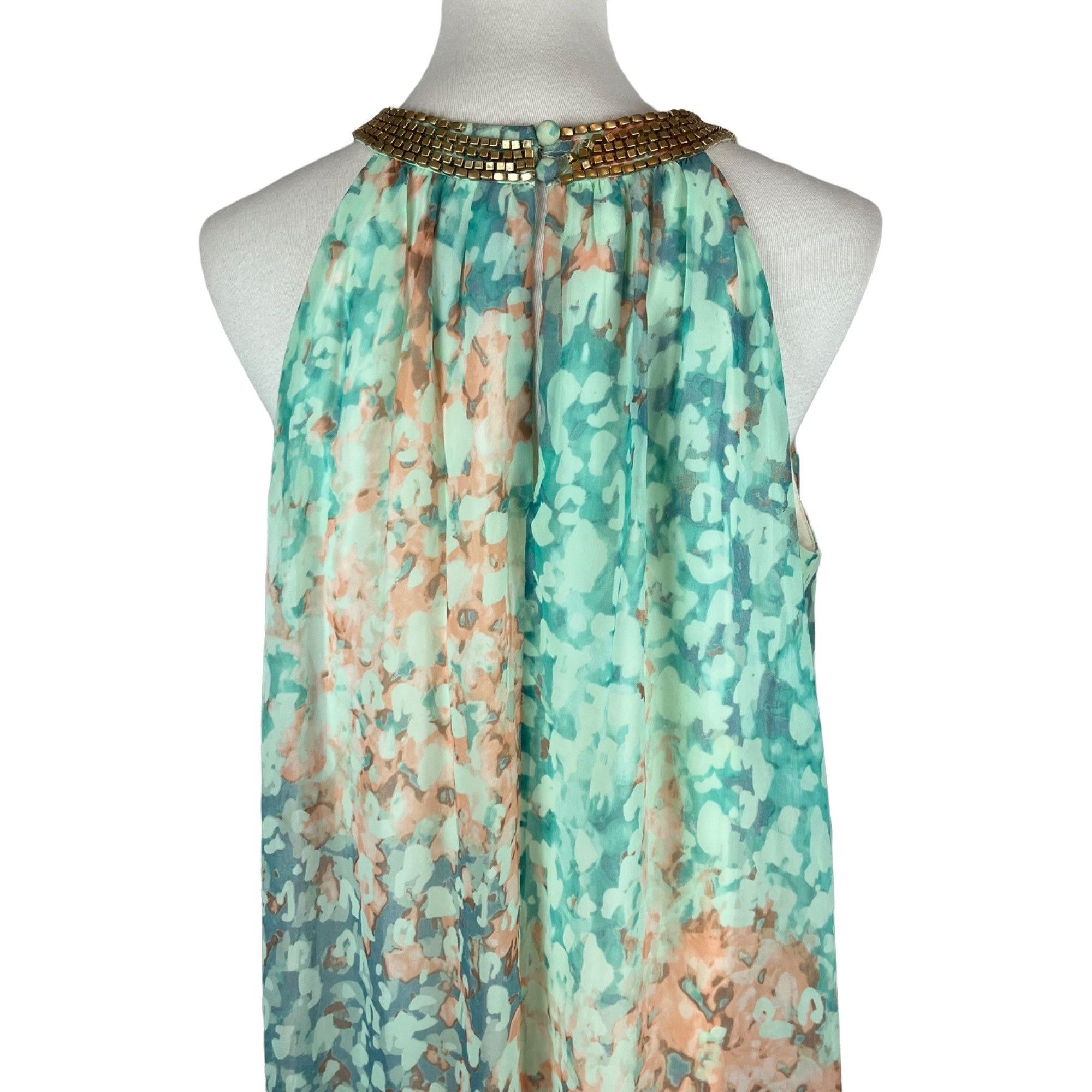 Vince Camuto Vince Camuto Water Color Beaded Neck Swing dress Womens size Size XL / US 12-14 / IT 48-50 - 4 Thumbnail