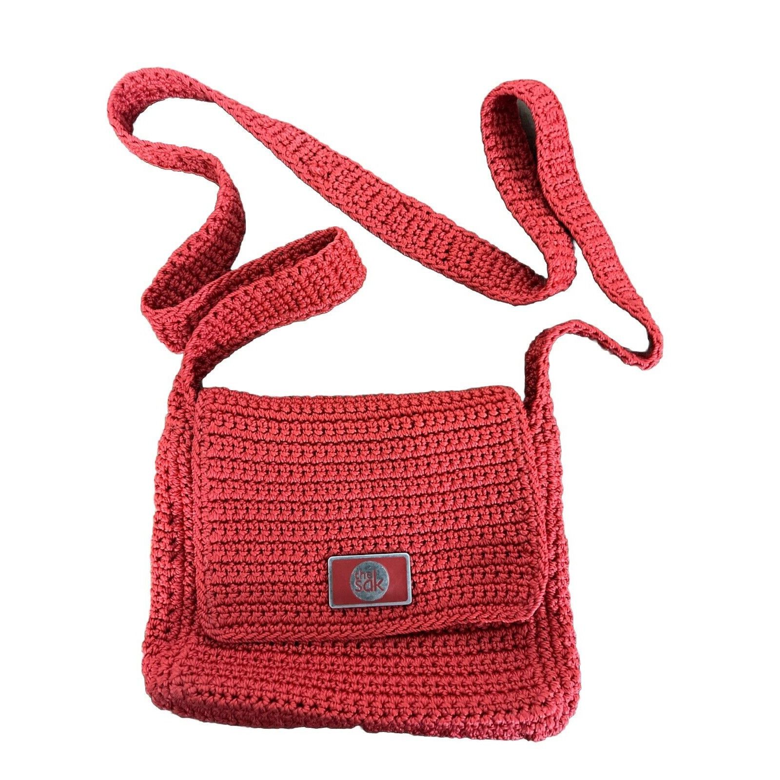 The Sak The Sak red crochet Medium Size shoulder bag purse Size ONE SIZE - 1 Thumbnail