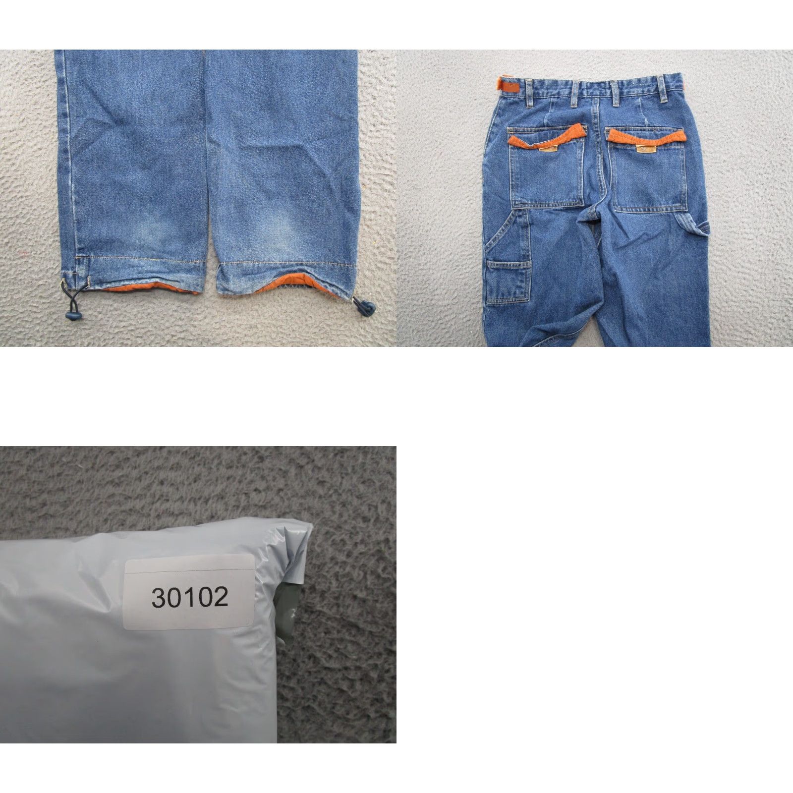 Vintage VINTAGE Y2K rue21 Baggy Wide Leg Carpenter Jeans Women's Size 2 Skater Grunge Blue Size 26" / US 2 / IT 38 - 9 Thumbnail