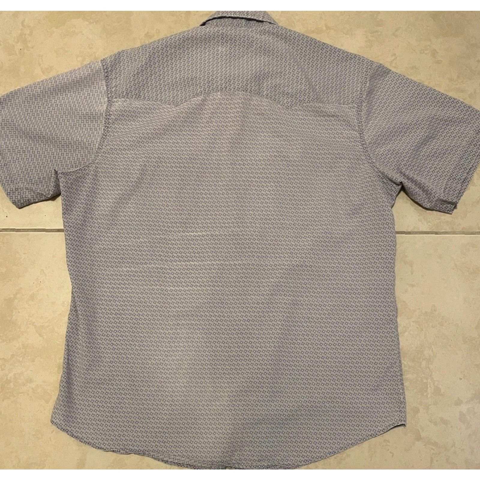 Wrangler VINTAGE Wrangler Faded Pearl Snap Shirt XL Rodeo Cowboy Western Biker Grunge 90s Size XL / US 12-14 / IT 48-50 - 4 Thumbnail