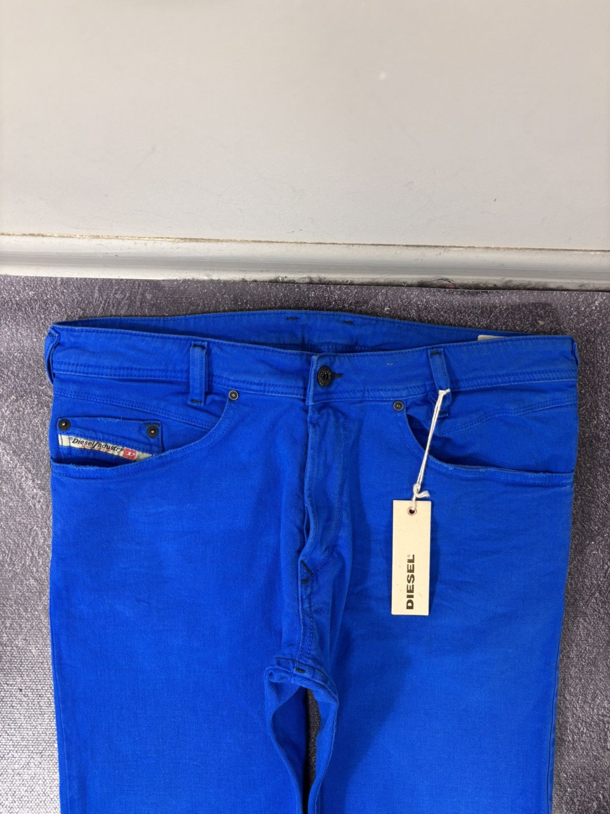 Diesel Diesel Iakop NWT Men’s Regular Slim Tapered Blue Jeans Size US 32 / EU 48 - 5 Thumbnail