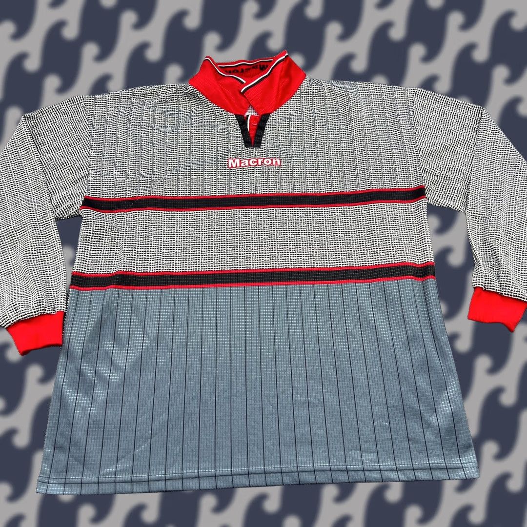 Macron VINTAGE Manchester United 1995 1996 Away Jersey Macron XL Football Long Sleeves Size US XL / EU 56 / 4 - 1 Thumbnail
