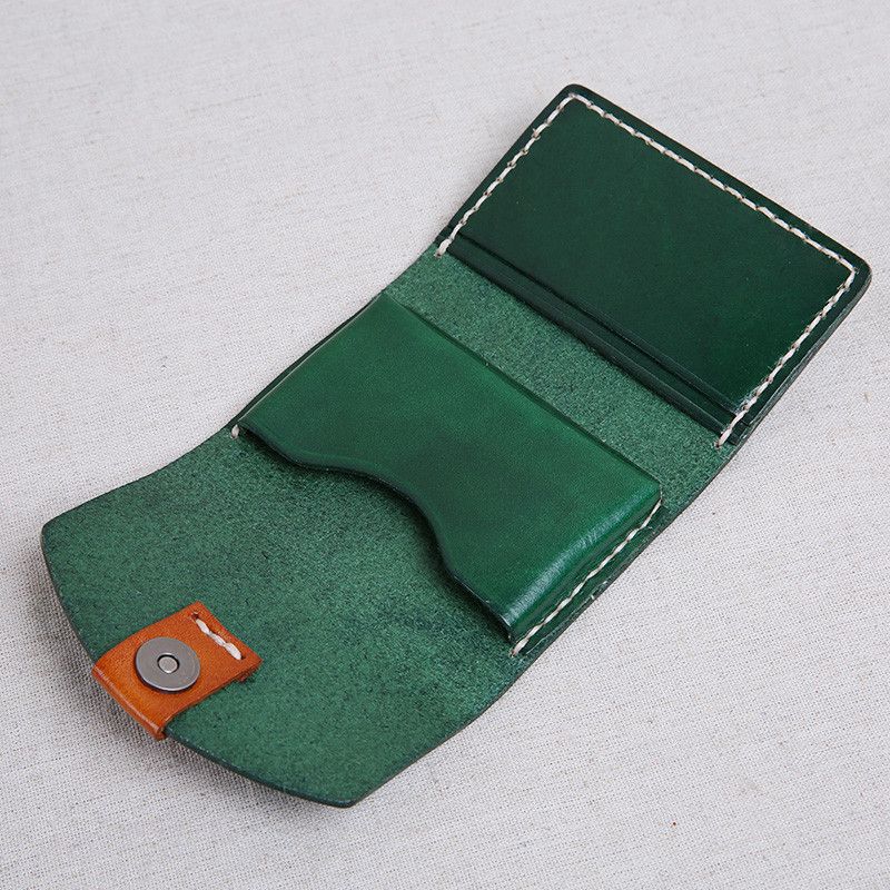 Japanese Brand × Leather × Vintage Handmade Tanned Leather Wallet Size ONE SIZE - 2 Thumbnail