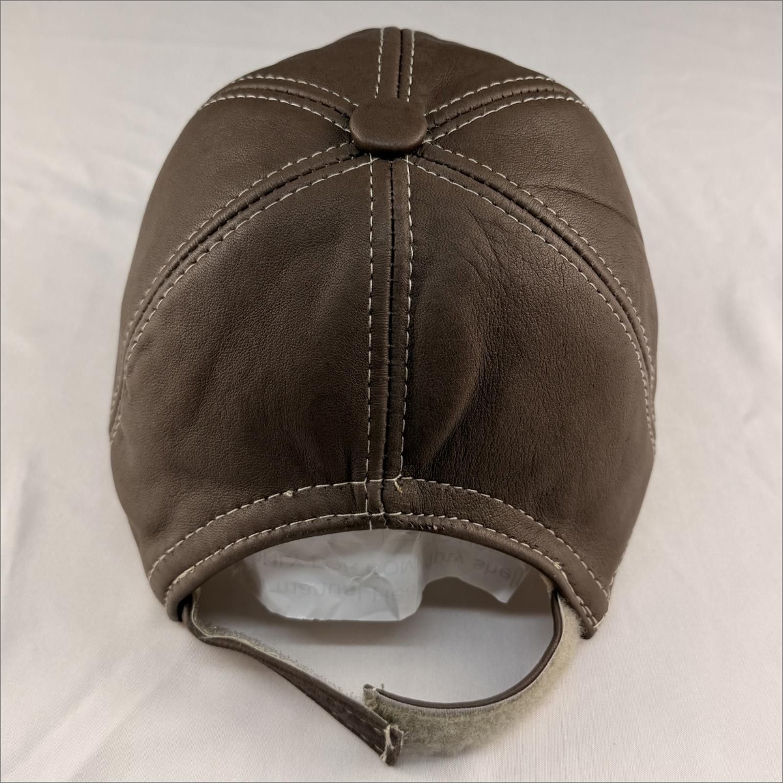 Other Real Leather Hat | Dark Brown | Minimalist Design 056 Size ONE SIZE - 5 Thumbnail