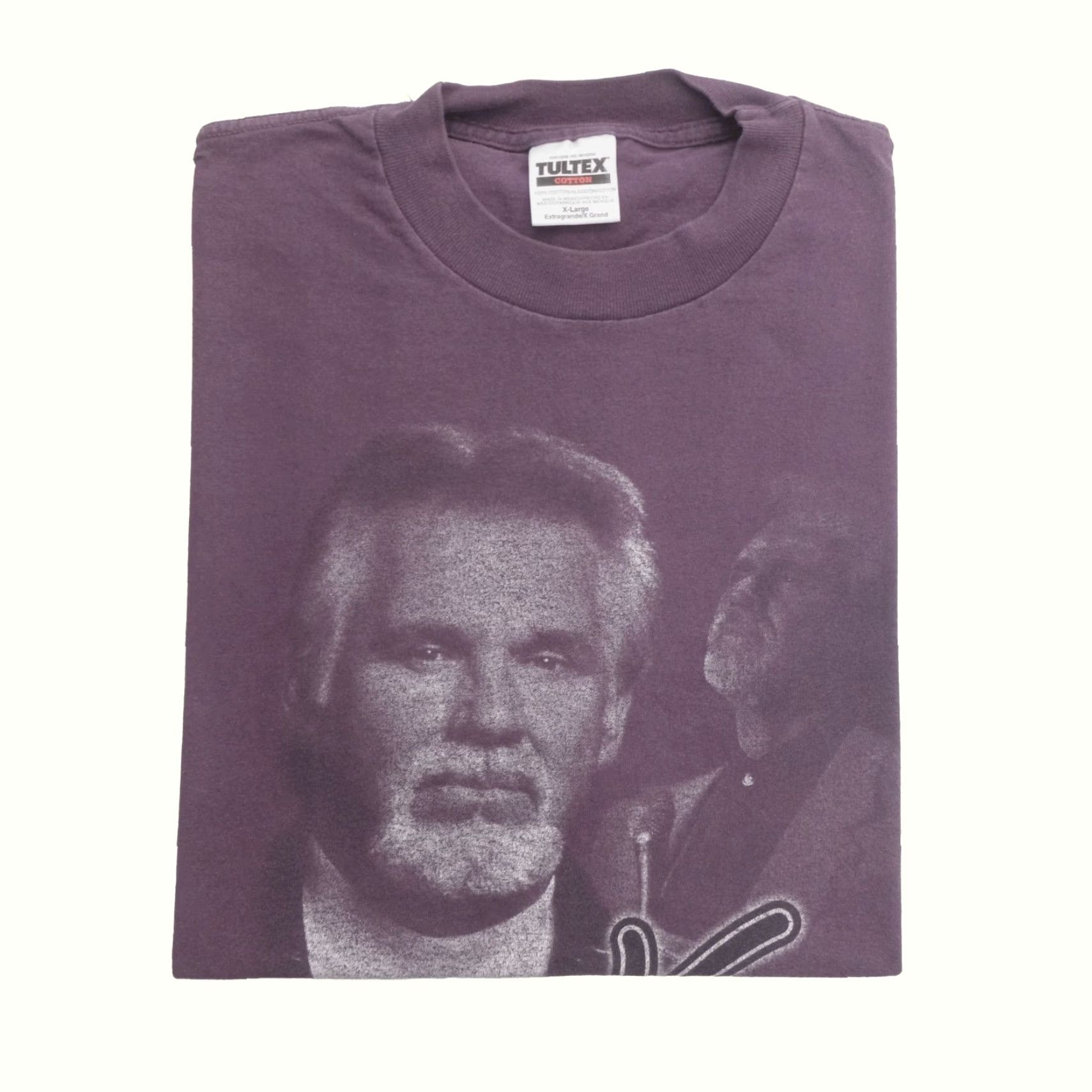 Tultex VINTAGE KENNY ROGERS TULTEX GRAPHIC T SHIRT Men XL Shirt Music Country World Tour Purple Cotton 1990s Size US XL / EU 56 / 4 - 2 Thumbnail