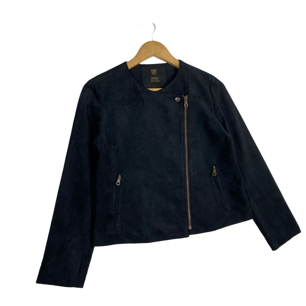 Japanese Brand × Yohji Yamamoto INED BY YOHJI YAMAMOTO ZIPPER CROPPED COAT JACKET Size US S / EU 44-46 / 1 - 3 Thumbnail