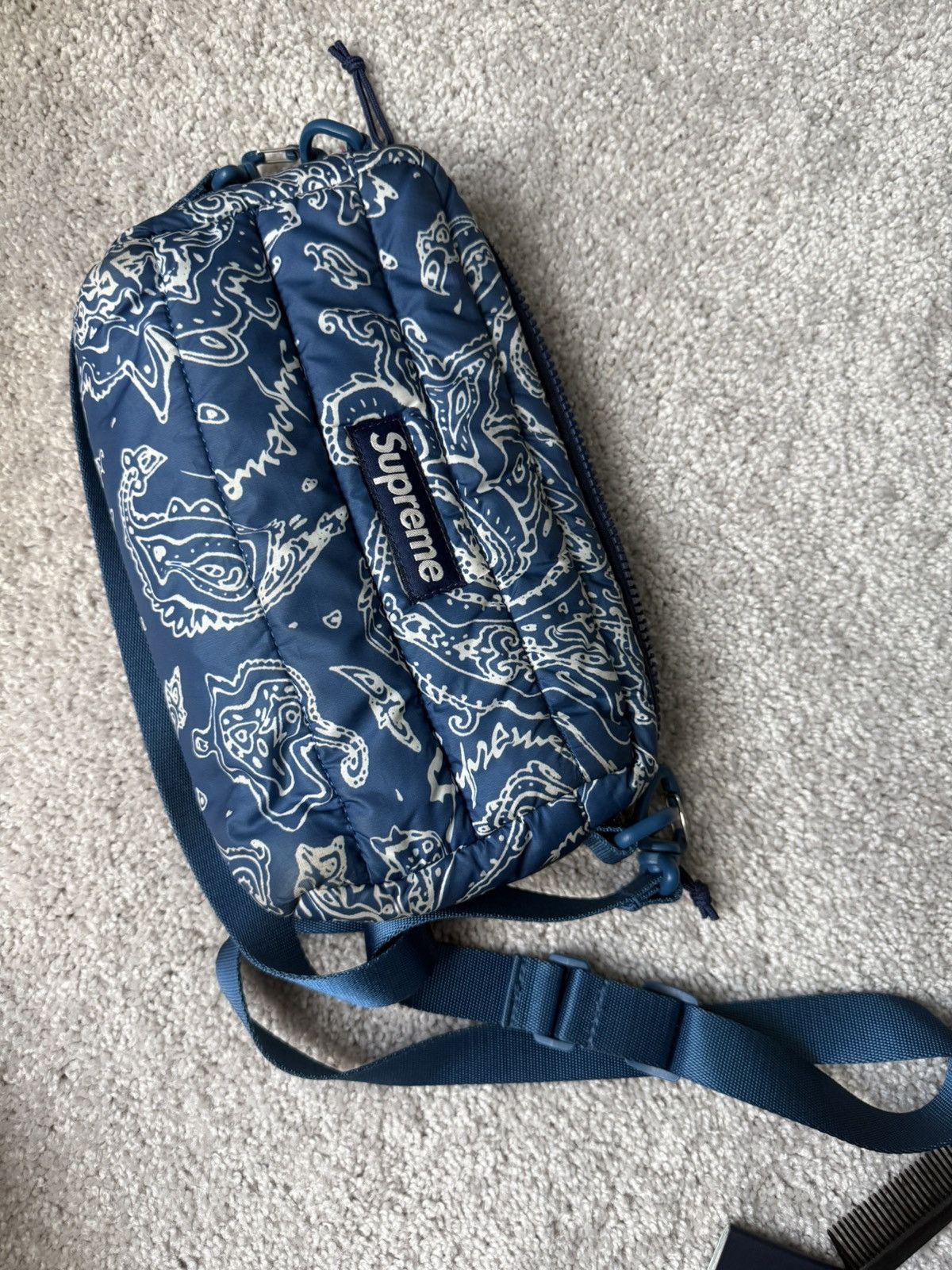 Supreme Supreme FW22 Paisley Puffer Side Bag Size ONE SIZE - 6 Thumbnail