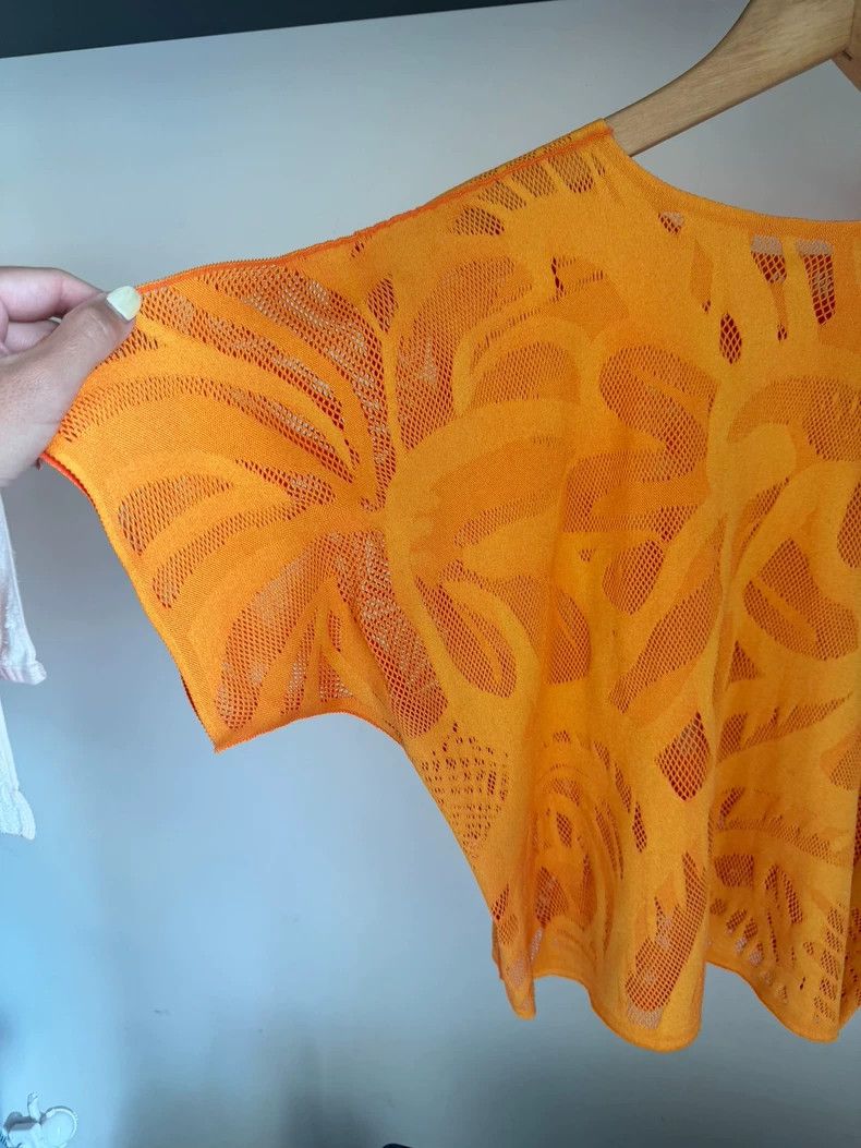 Issey Miyake Issey Miyake size:one size Orange short-sleeved shirt Size XS / US 0-2 / IT 36-38 - 9 Thumbnail