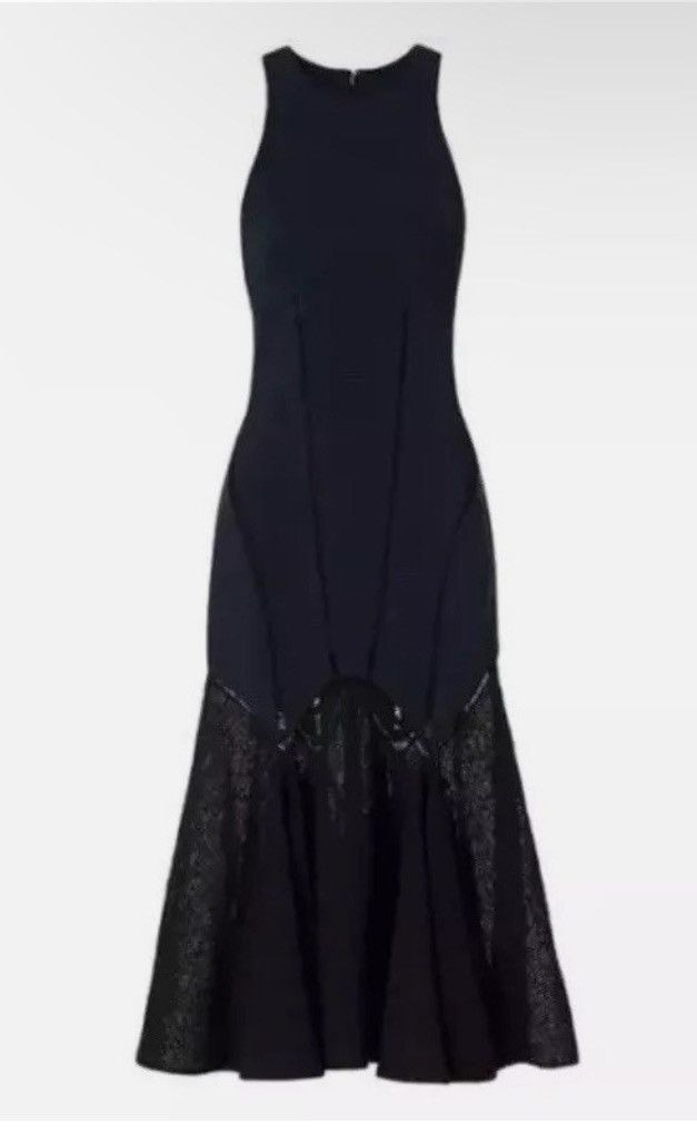Jonathan Simkhai JONATHAN SIMKHAI BLUE/ BLACK EYELETMIDI DRESS SIZE:O $1290 Size XS / US 0-2 / IT 36-38 - 5 Thumbnail