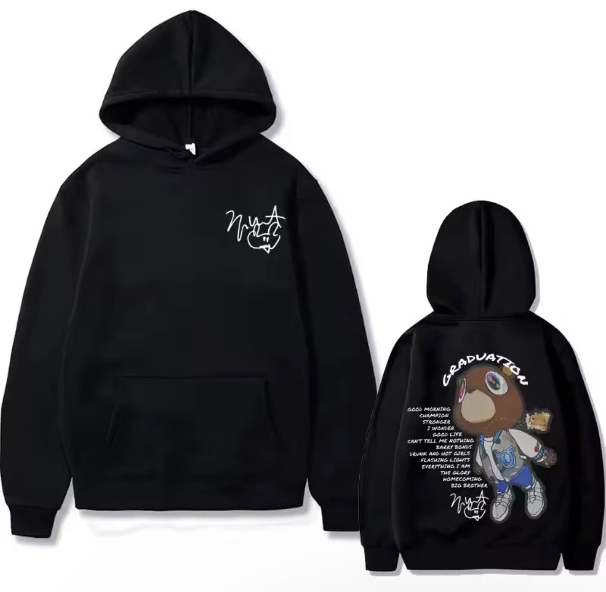 Other Street Anime Kanye Graduation Bear Zip-Up Hoodie Sweatshirt Size US L / EU 52-54 / 3 - 1 Thumbnail