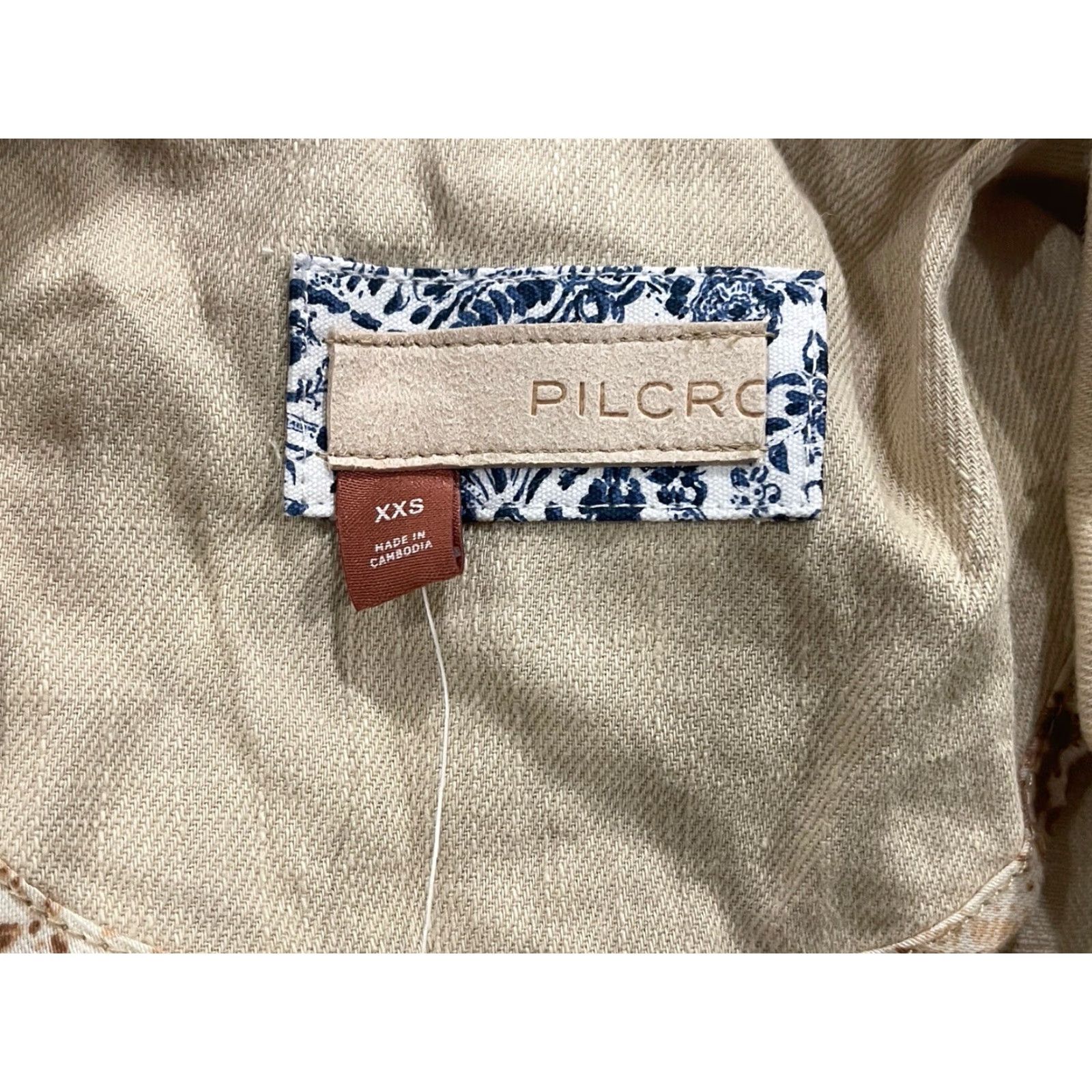 Vintage Anthropologie Pilcro Women's 2XS Linen Blend Summer Blazer Cream NWT Size XXS / US 00 / IT 34 - 7 Thumbnail