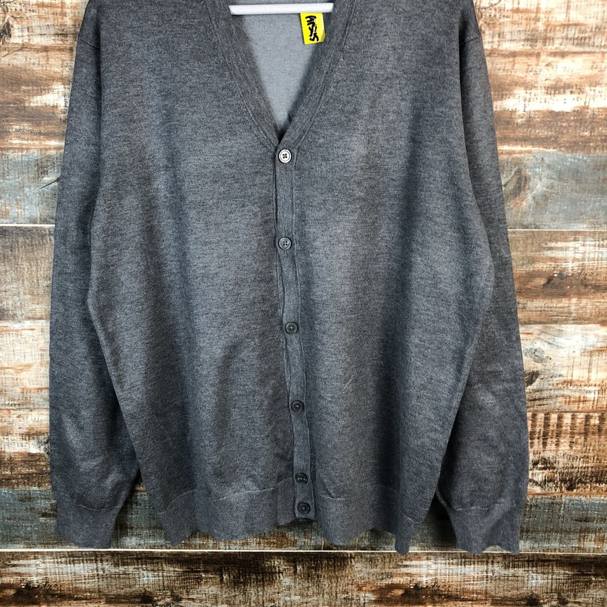 GU GU Grey Cardigan Knitwear #A1545 Size US XL / EU 56 / 4 - 6 Thumbnail