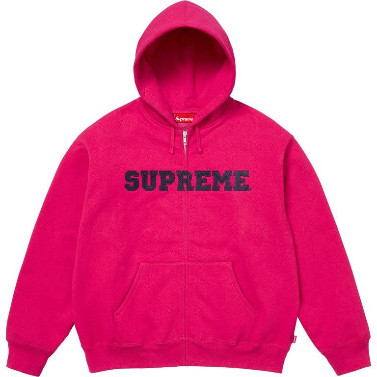 Supreme Supreme x Mark Gonzales Butterfly Pink Zip Hoodie | Grailed