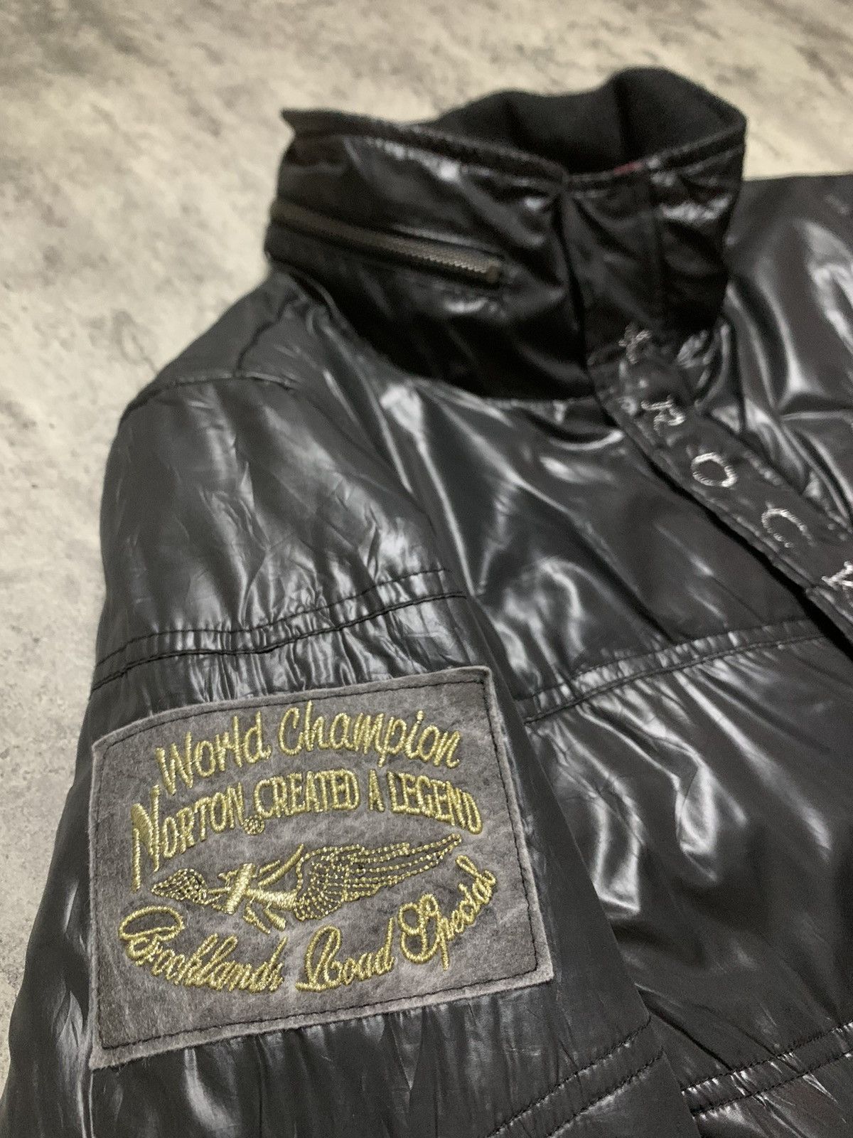 Japanese Brand Norton Embroidered Vkei Style Puffer Rocker Jacket Size US M / EU 48-50 / 2 - 8 Thumbnail