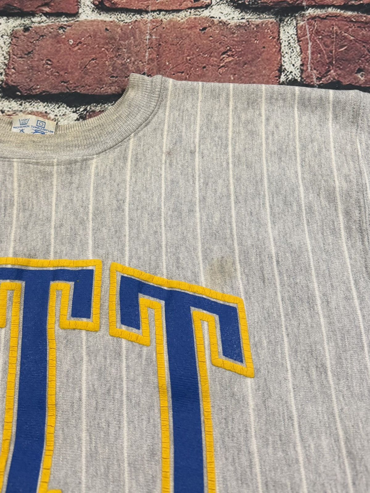 NCAA Vintage Pittsburgh Pitt Panthers MVP Pro Weave Sweatshirt Size US L / EU 52-54 / 3 - 13 Thumbnail