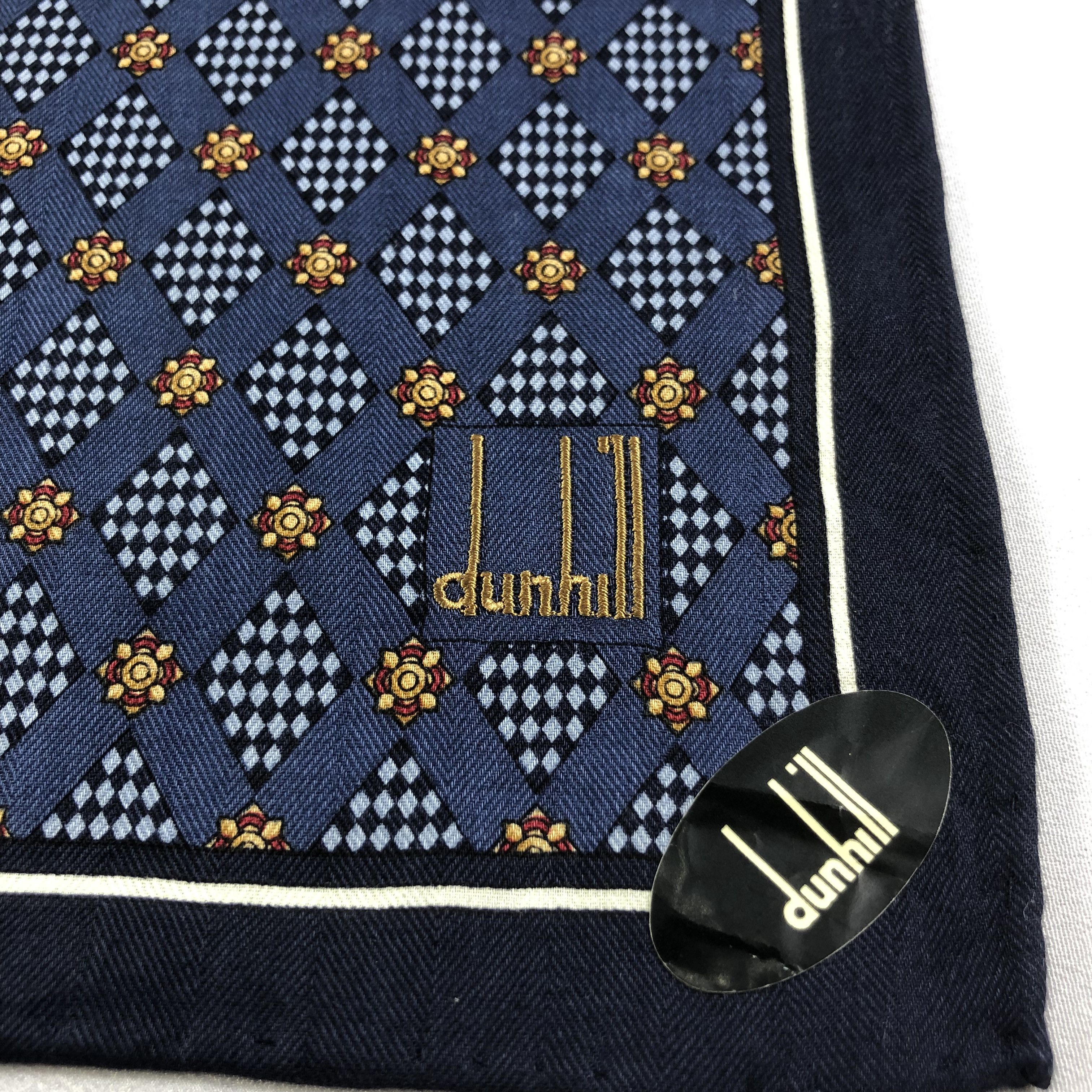 Alfred Dunhill Dunhill Handkerchief Neckerchief Bandana H1477 Size ONE SIZE - 4 Thumbnail