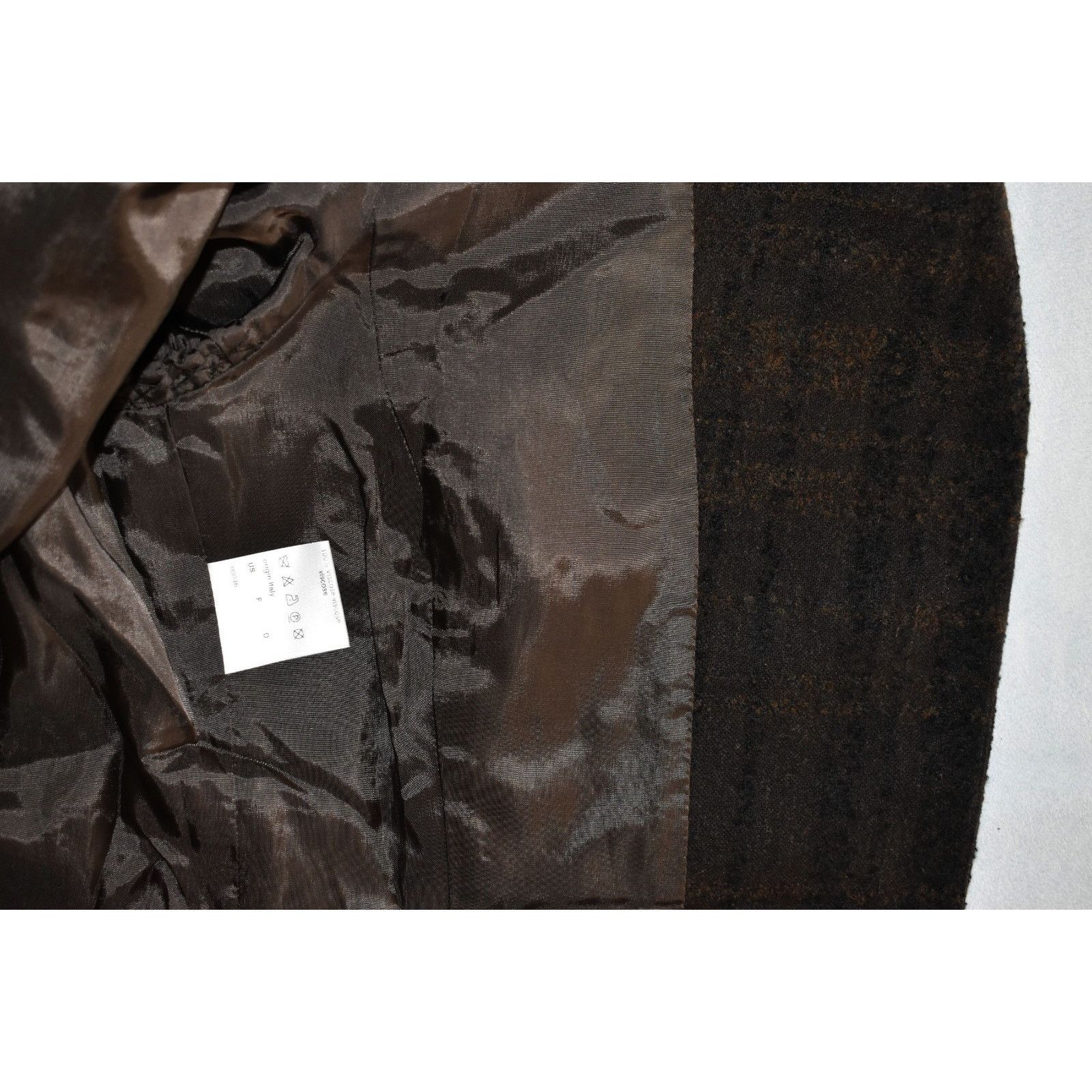 Akris AKRIS Brown Wool Check Pattern Four Button Jacket Size US 6 Size M / US 6-8 / IT 42-44 - 8 Thumbnail