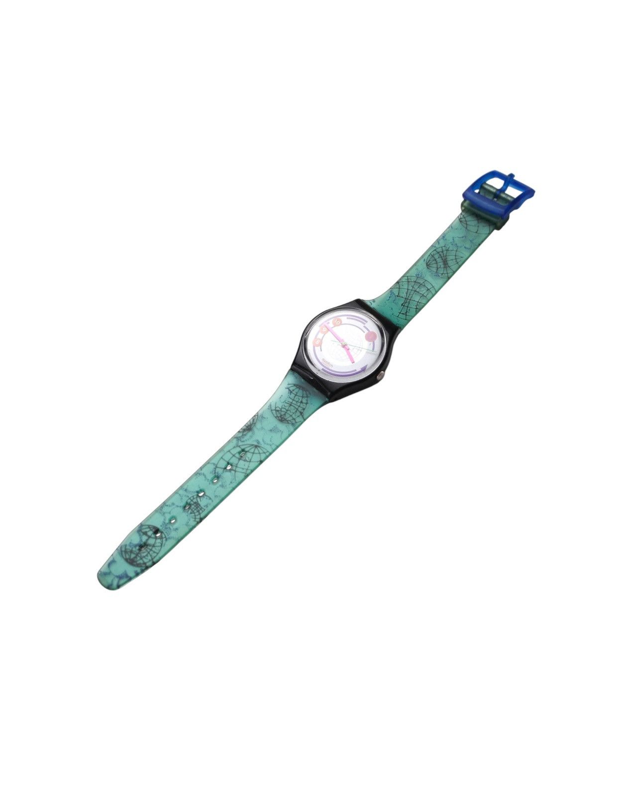 Vintage 1991 SWATCH GENT “WORLDWIDE TIME” WATCH Size ONE SIZE - 4 Thumbnail