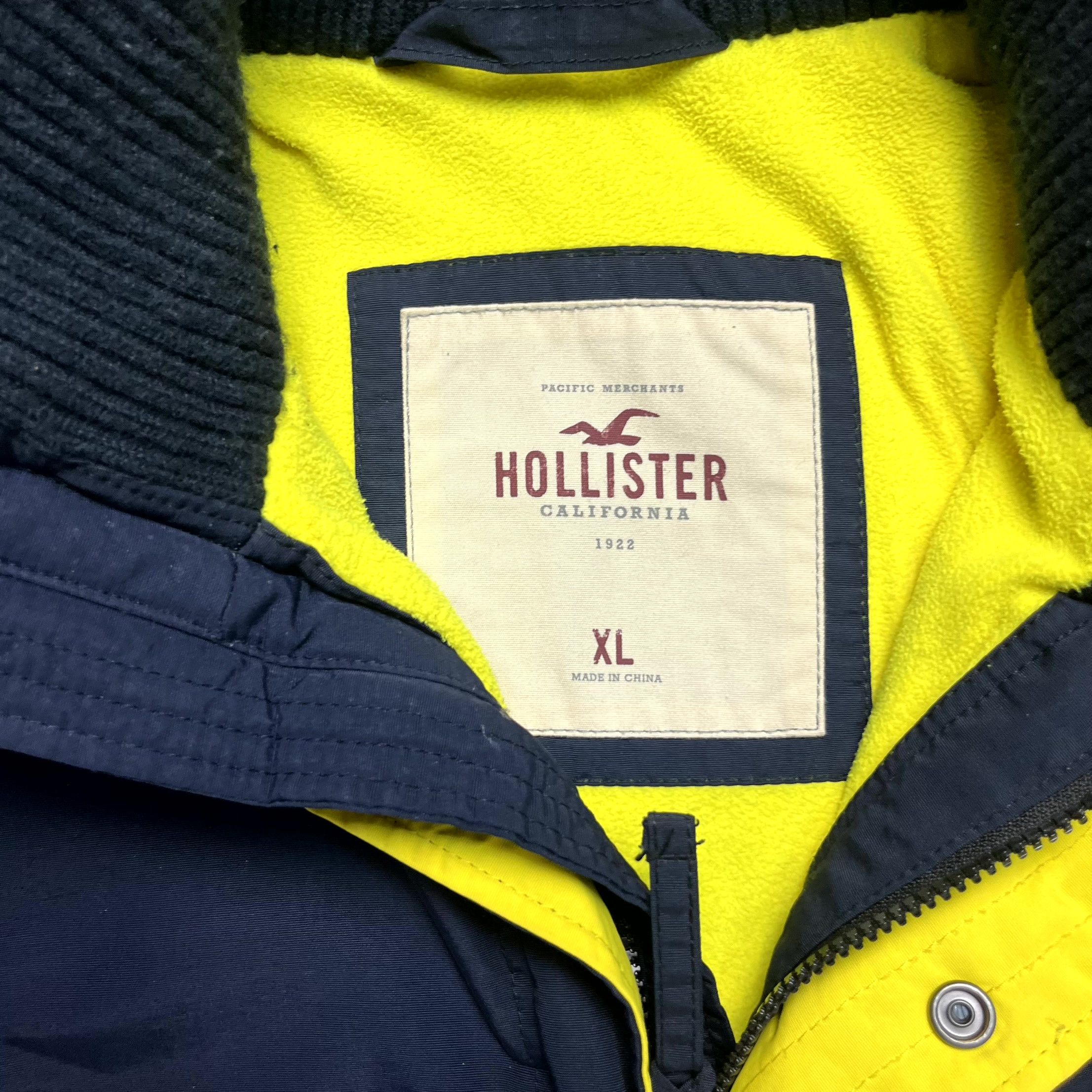 Hollister Y2K Hollister Navy Blue Full Zip Nylon Fleece Jacket Size XL Size US XL / EU 56 / 4 - 5 Thumbnail