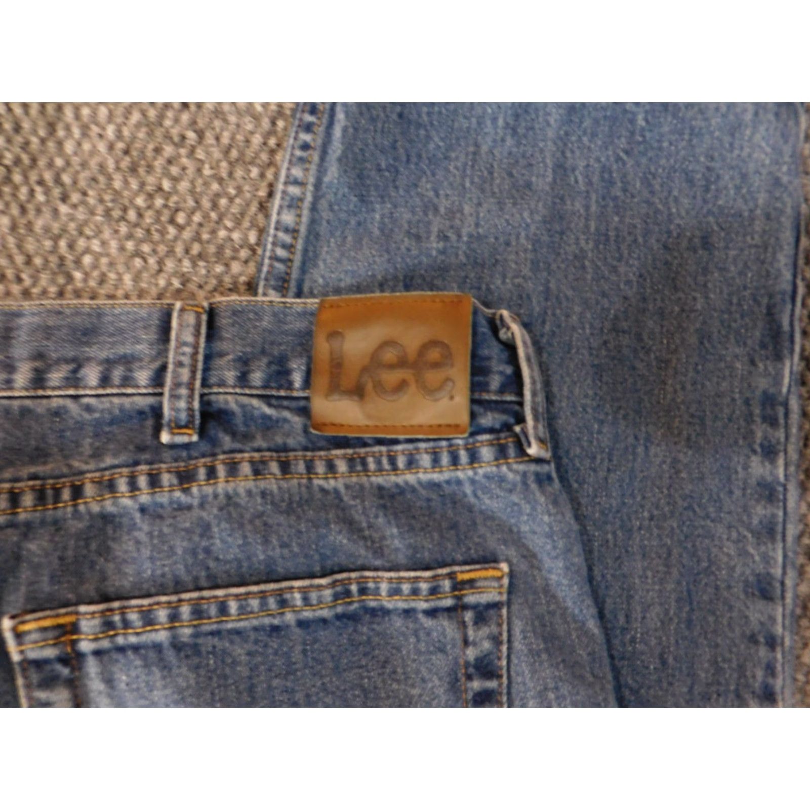 Lee VINTAGE Lee Jeans 42x30 Straight Blue Denim Classic Casual Mens Regular 42 Blue Jeans American 90s? Size US 42 / EU 58 - 7 Thumbnail