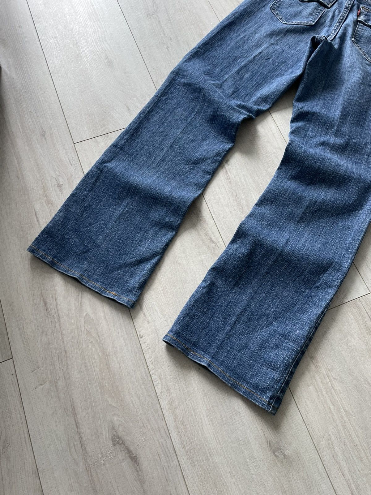 Levi's Vintage Levi's 512 Boot Cut Denim Jeans Y2K Blue Washed Size 25" / US 0 / IT 36 - 6 Thumbnail