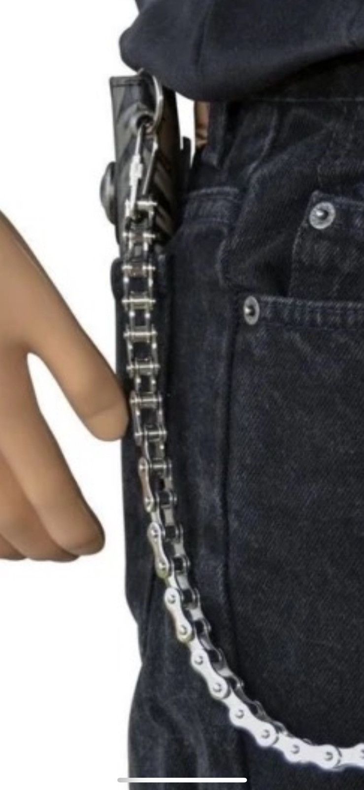 Jewelry Punk Rock Unique Bike Chain Pant Size ONE SIZE - 2 Thumbnail