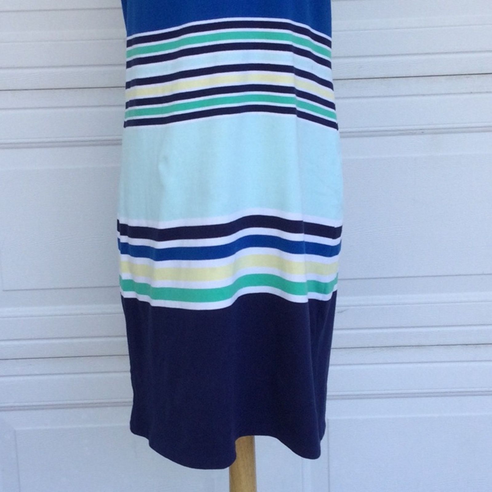 Other Liz Claiborne Weekend Stripe Sleeveless Midi Dress Size LT Size L / US 10 / IT 46 - 3 Thumbnail