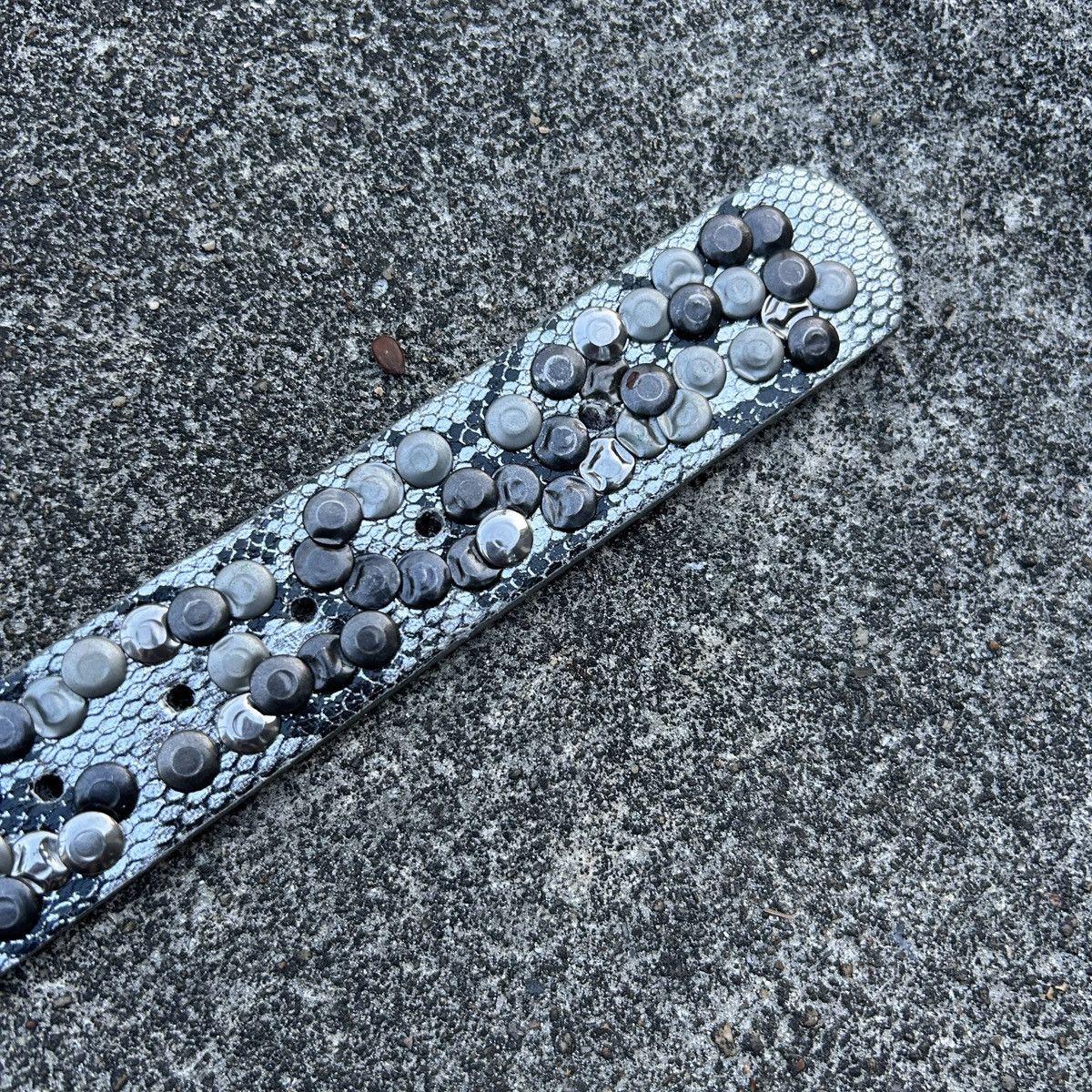 Vintage Vintage studded leather belt 🐍 (Kapital Style) Size ONE SIZE - 11 Thumbnail