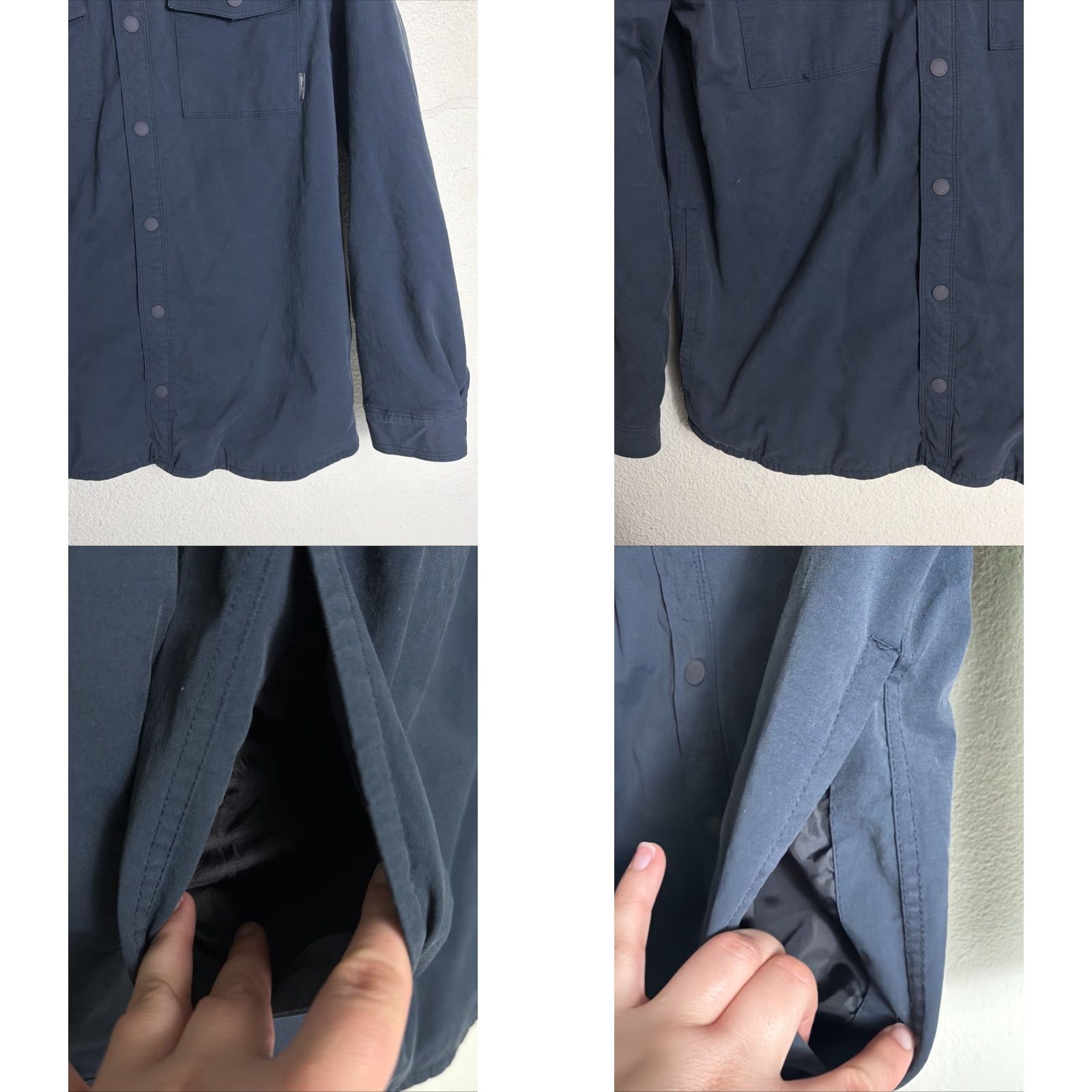 Eddie Bauer Eddie Bauer Jacket Mens M Blue Fleece Lined Shacket Snap Front Voyager Windbreaker Outdoor Pockets Mens Size US M / EU 48-50 / 2 - 8 Thumbnail