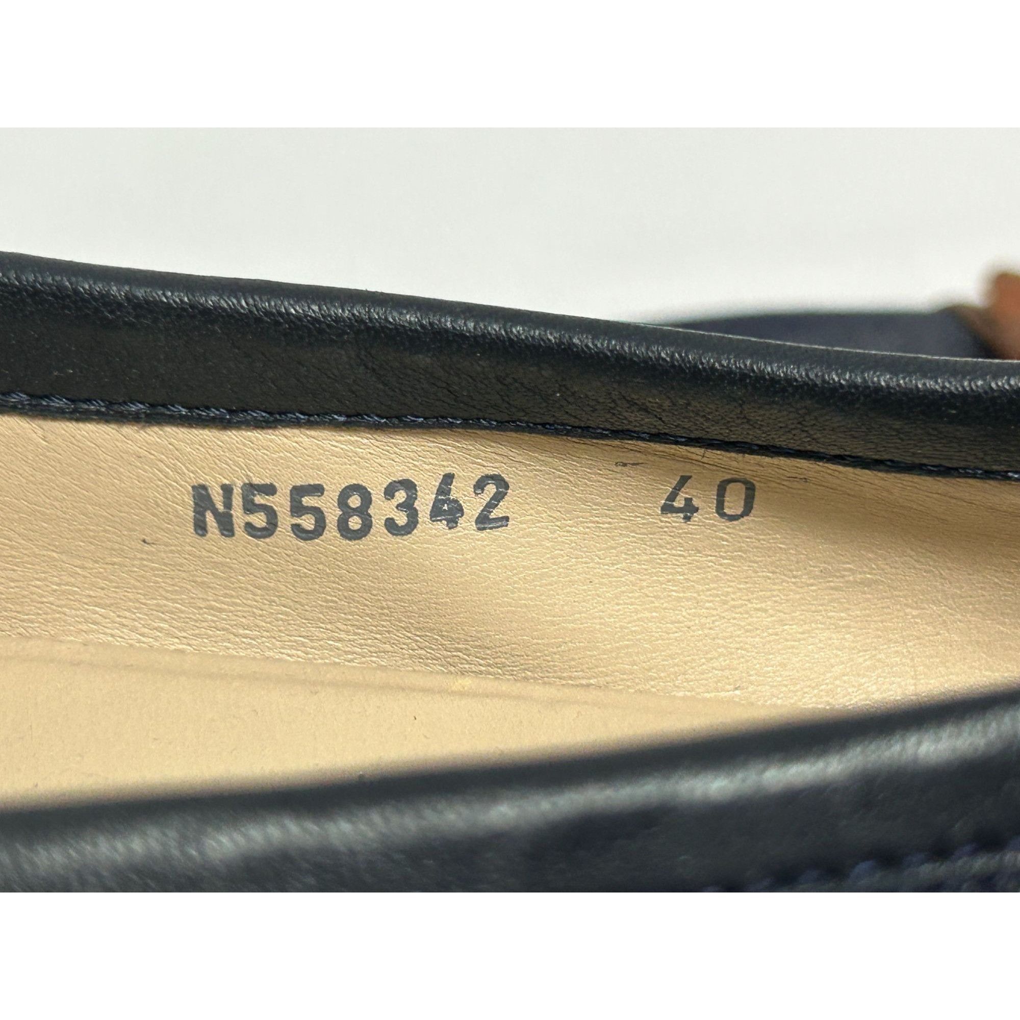 AGL AGL Women's Mae Denim Leather Cap Toe Ballet Flat in Blue - Size US 9.5 / IT 39.5 - 7 Thumbnail