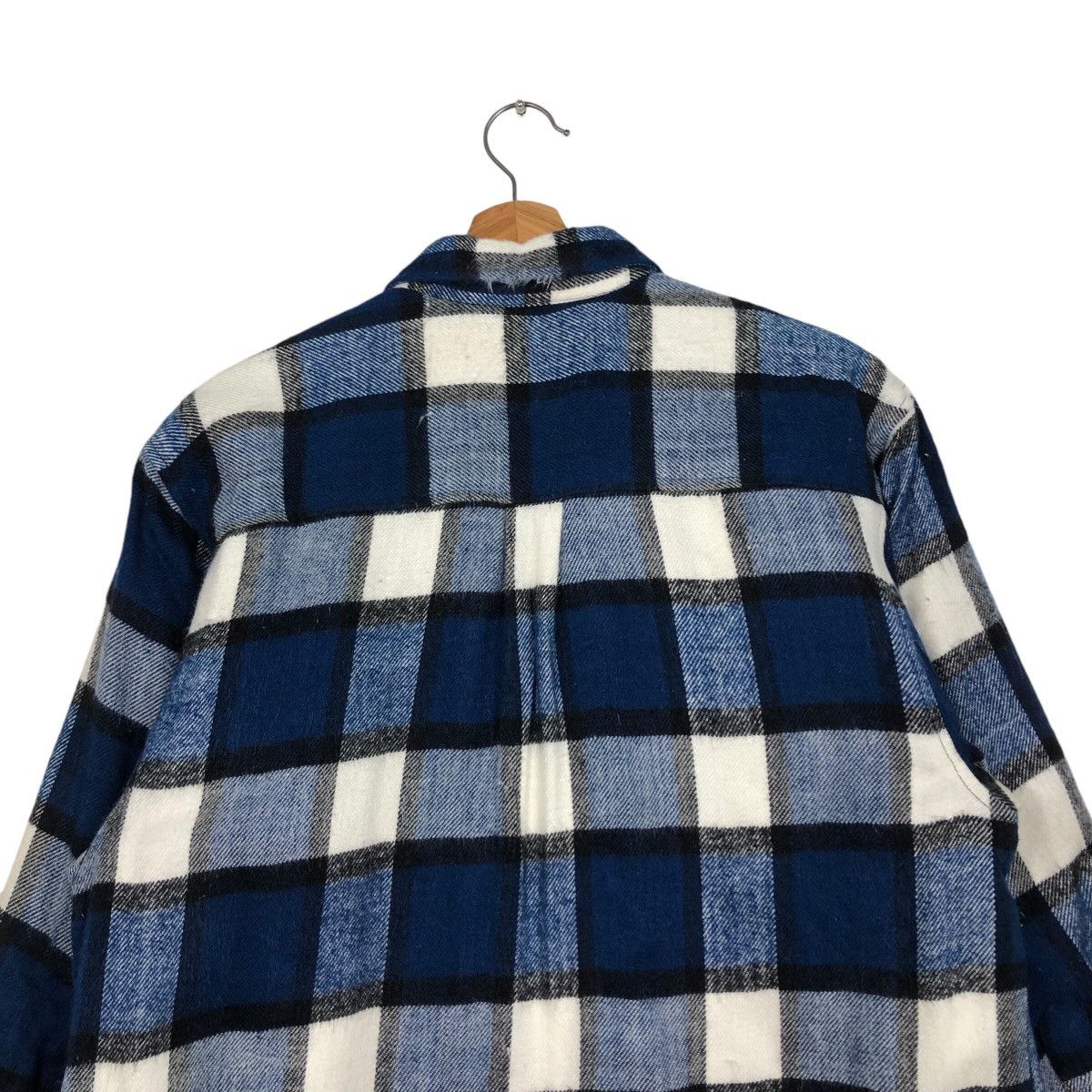 Flannel × Japanese Brand × Vintage 📌Vintage Flannel Wool Jacket Teddy Links Issey Miyake Size US M / EU 48-50 / 2 - 10 Thumbnail
