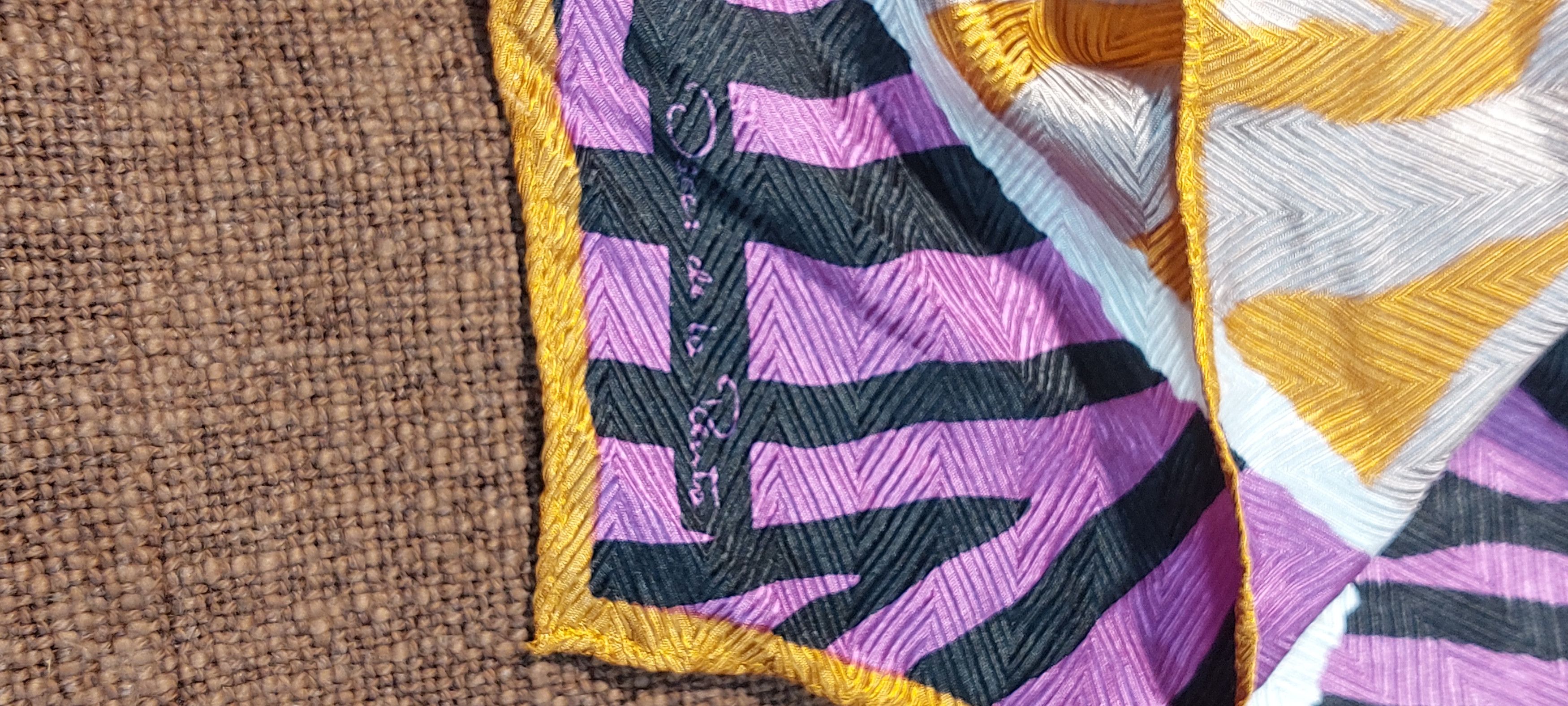 Oscar De La Renta Oscar de la Renta Silk Scarf - Made in Japan - 30" Size ONE SIZE - 4 Thumbnail