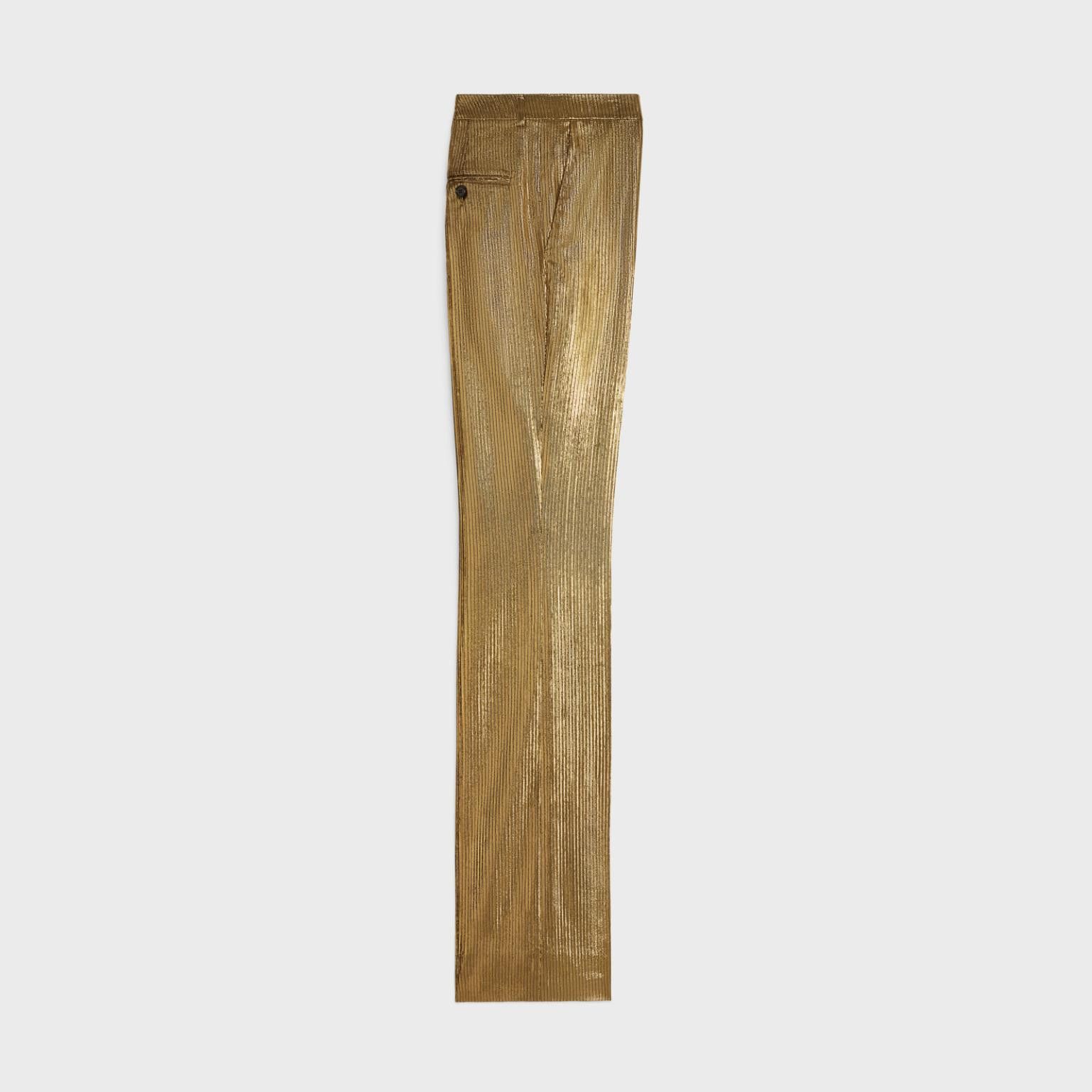 Celine o1bcso1str0824 Flared Pant in Gold Size US 28 / EU 44 - 2 Thumbnail