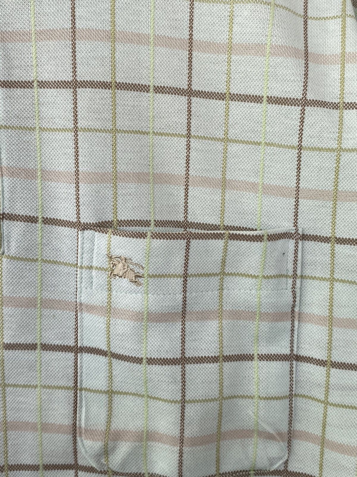 Vintage Rare Vintage Burberry London Checkered Single Stitch Polos Size US M / EU 48-50 / 2 - 7 Thumbnail